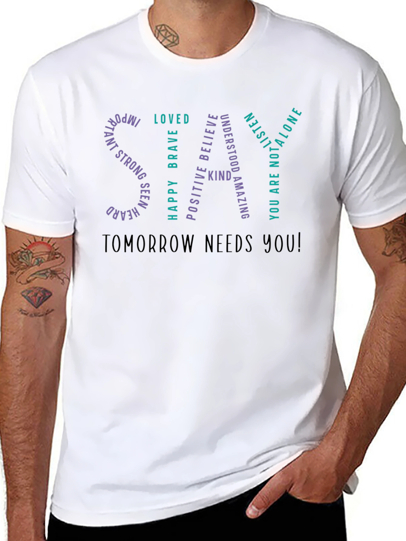 Inspirational SAY Graphic T-Shirt
