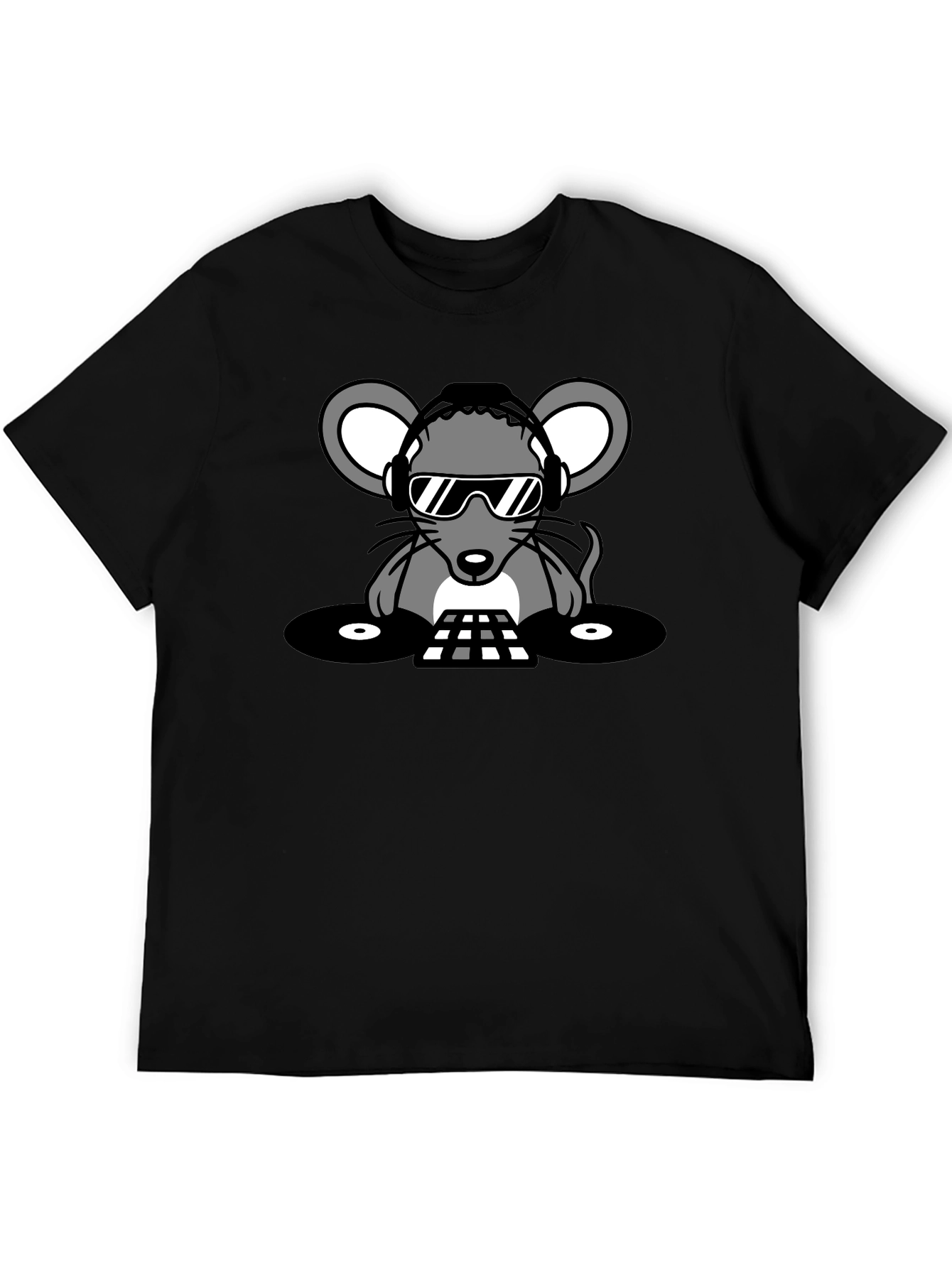 DJ Mouse Graphic Tee - Cool Party Vibes!