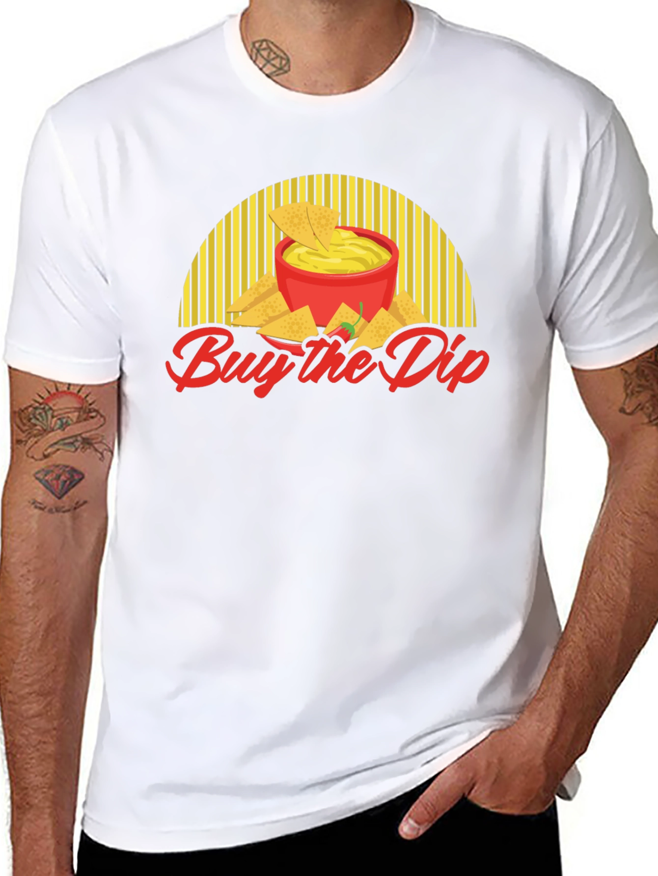 Buy the Dip T-Shirt - Nachos & Queso Design
