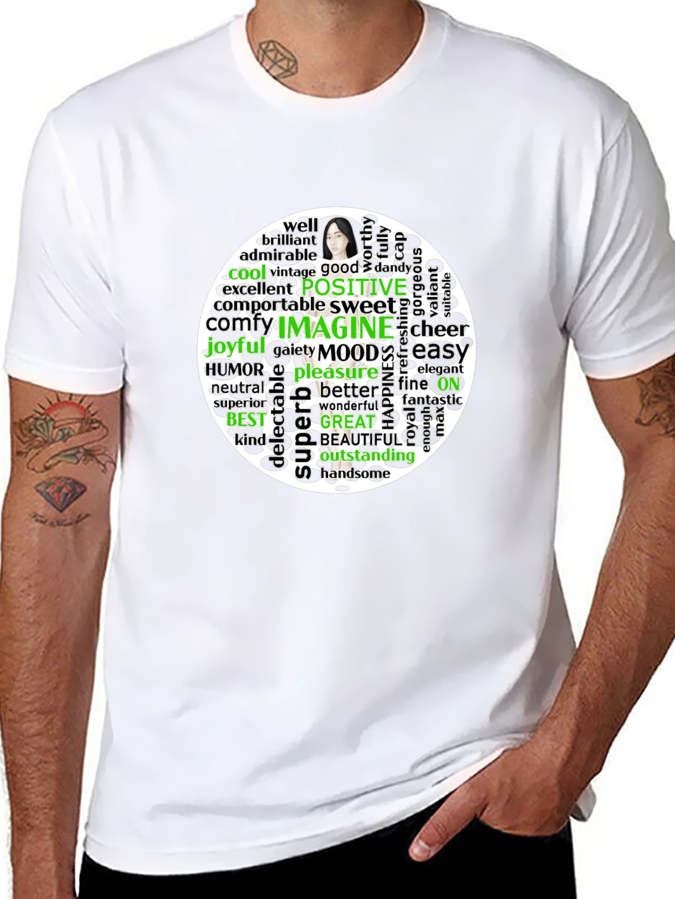 Word Art Graphic Tee