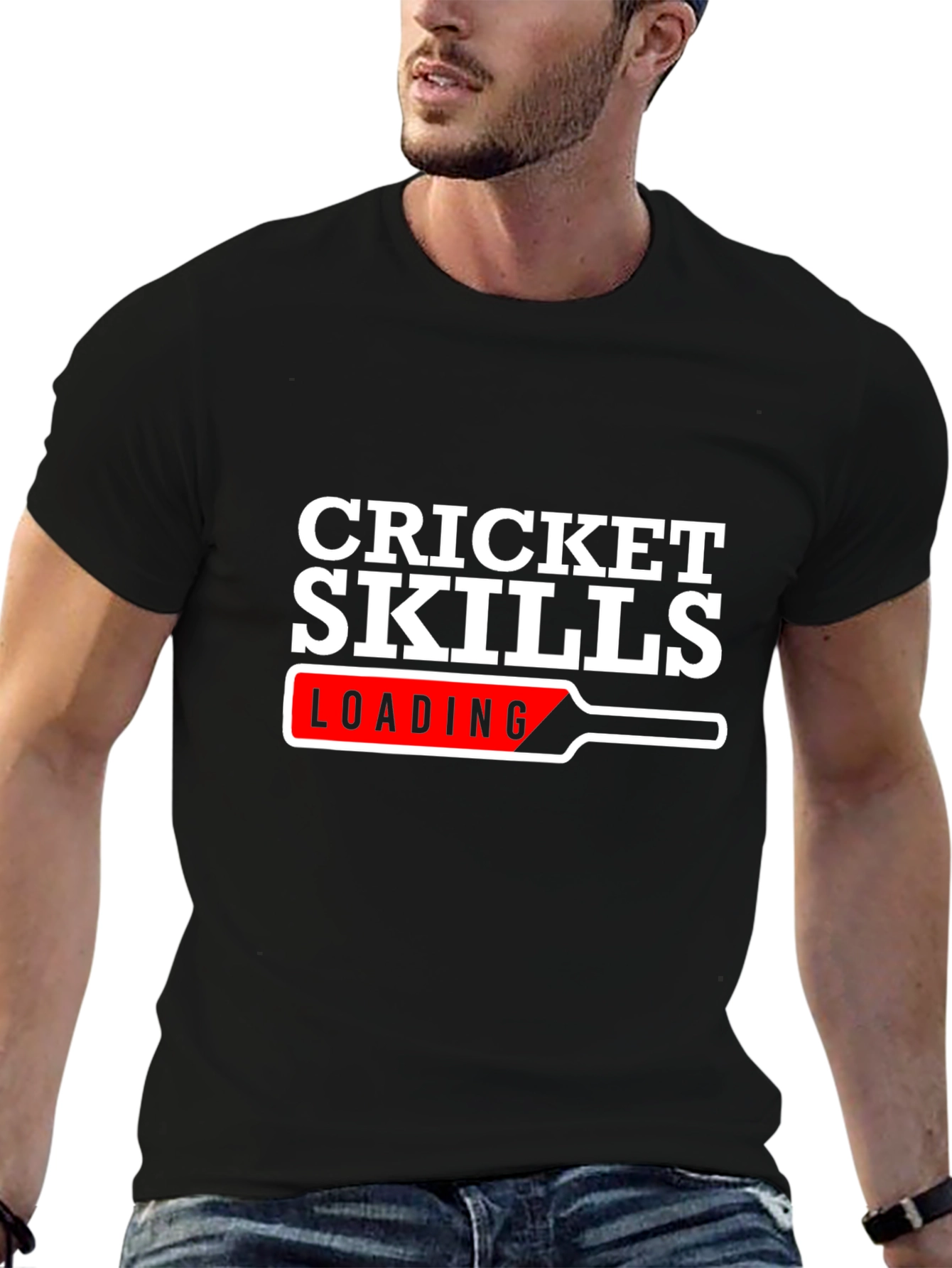 Cricket Skills Loading T-Shirt - Black