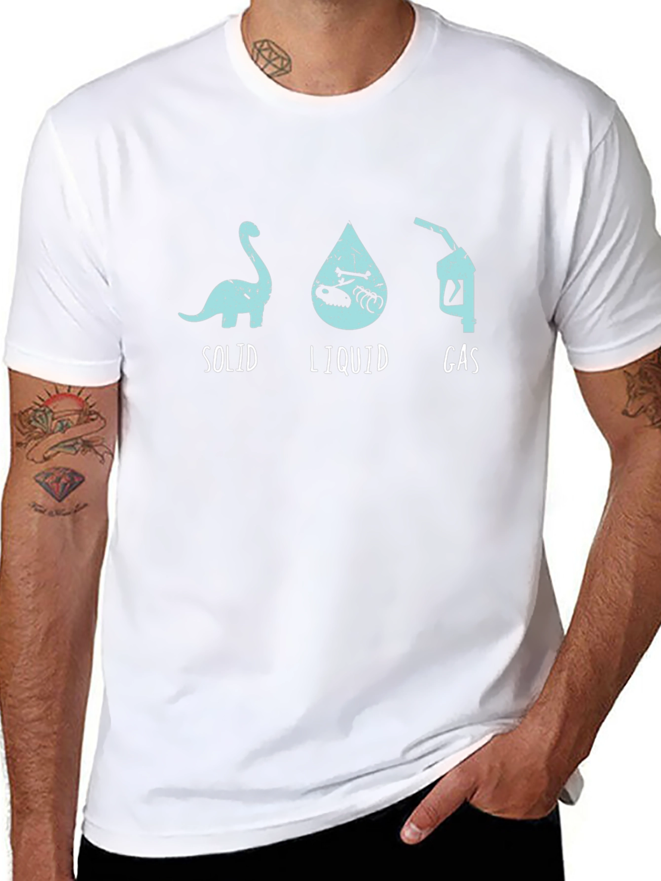 Dino Fuel T-Shirt - Solid Liquid Gas