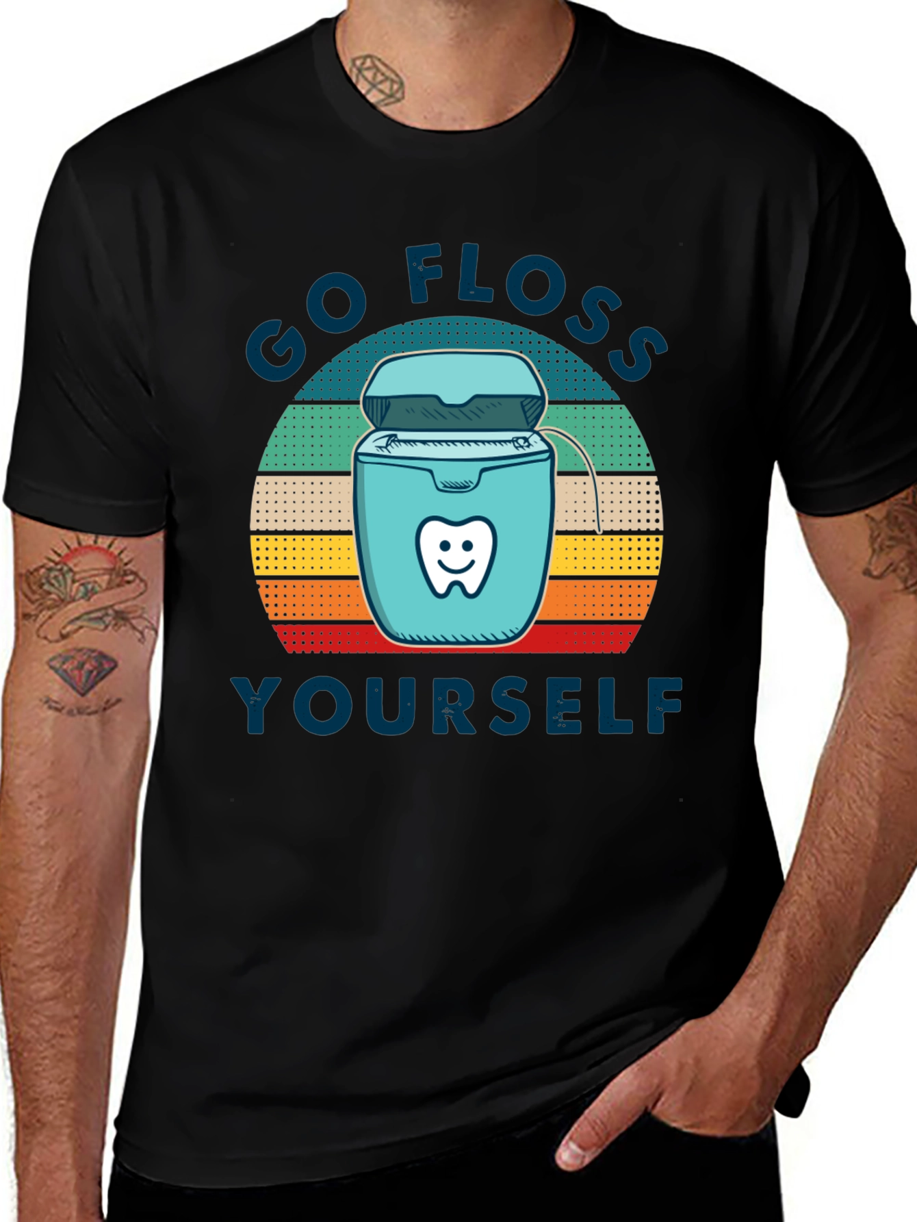 Go Floss Yourself T-Shirt - Dental Hygiene Tee