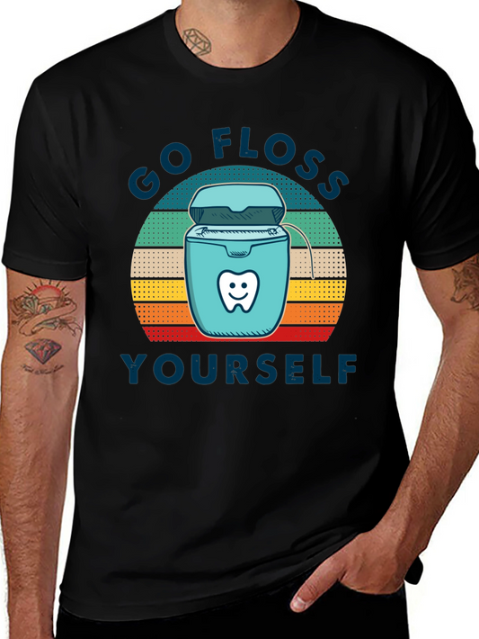 Go Floss Yourself T-Shirt - Dental Hygiene Tee