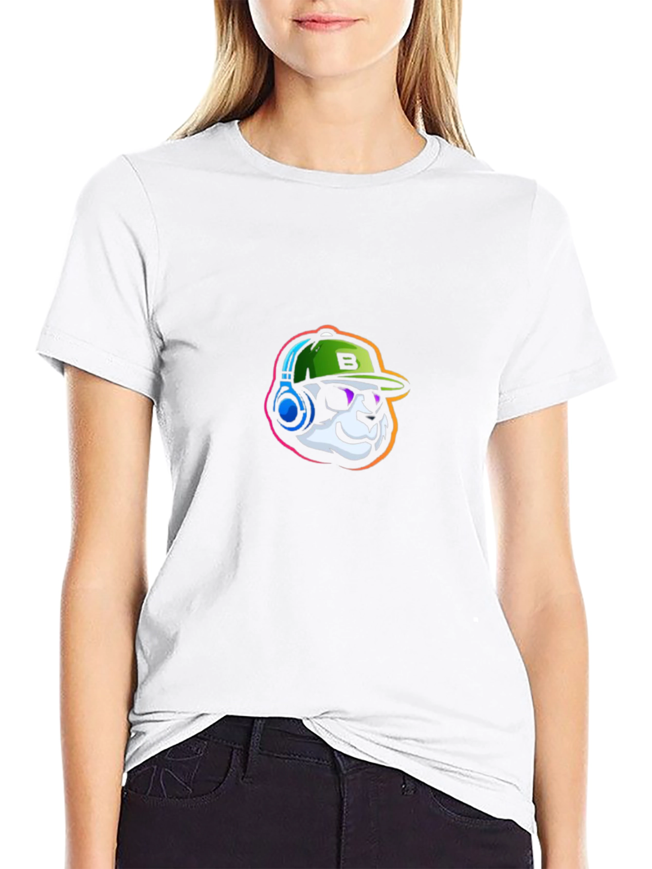 Cool Panda Gamer Graphic Tee - Black