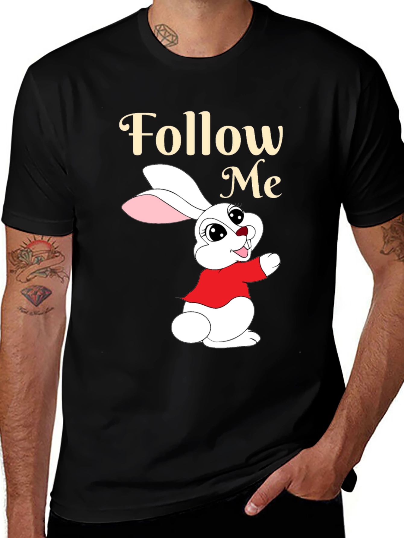 Follow Me Easter Bunny T-Shirt
