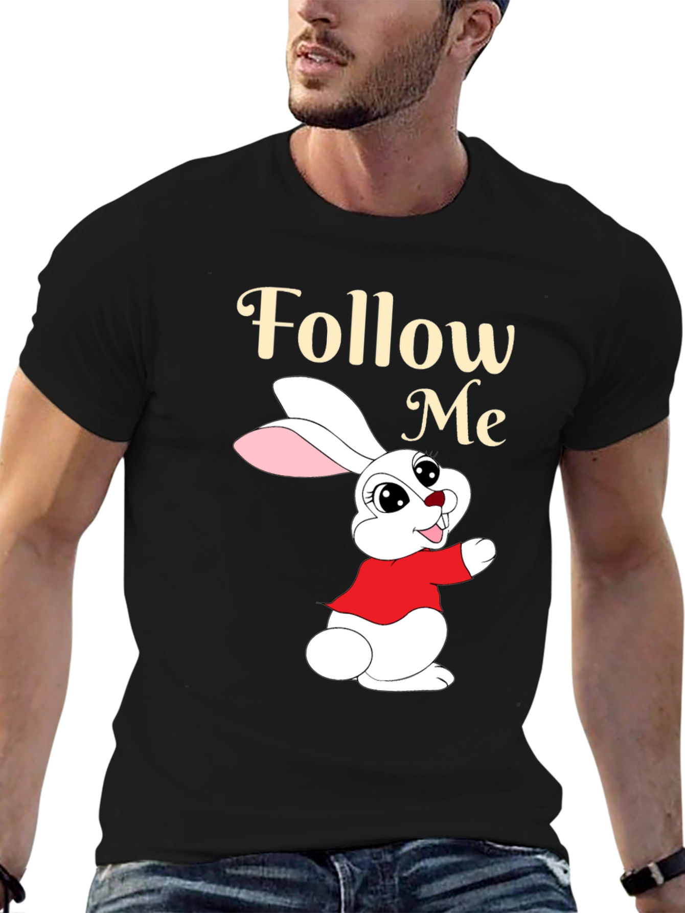 Follow Me Easter Bunny T-Shirt