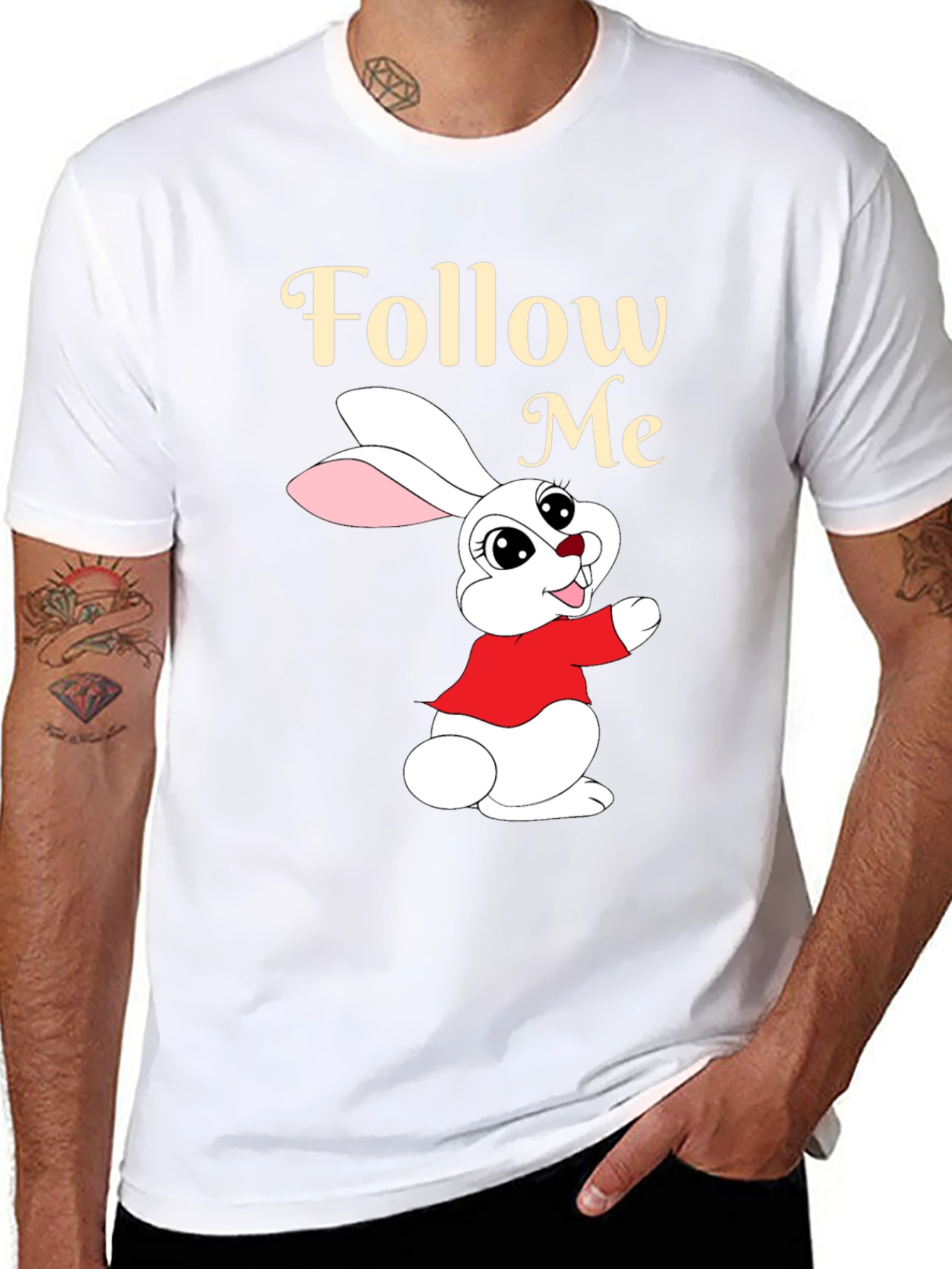 Follow Me Easter Bunny T-Shirt