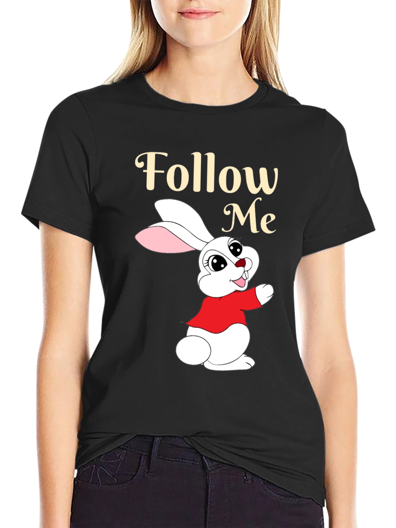 Follow Me Easter Bunny T-Shirt
