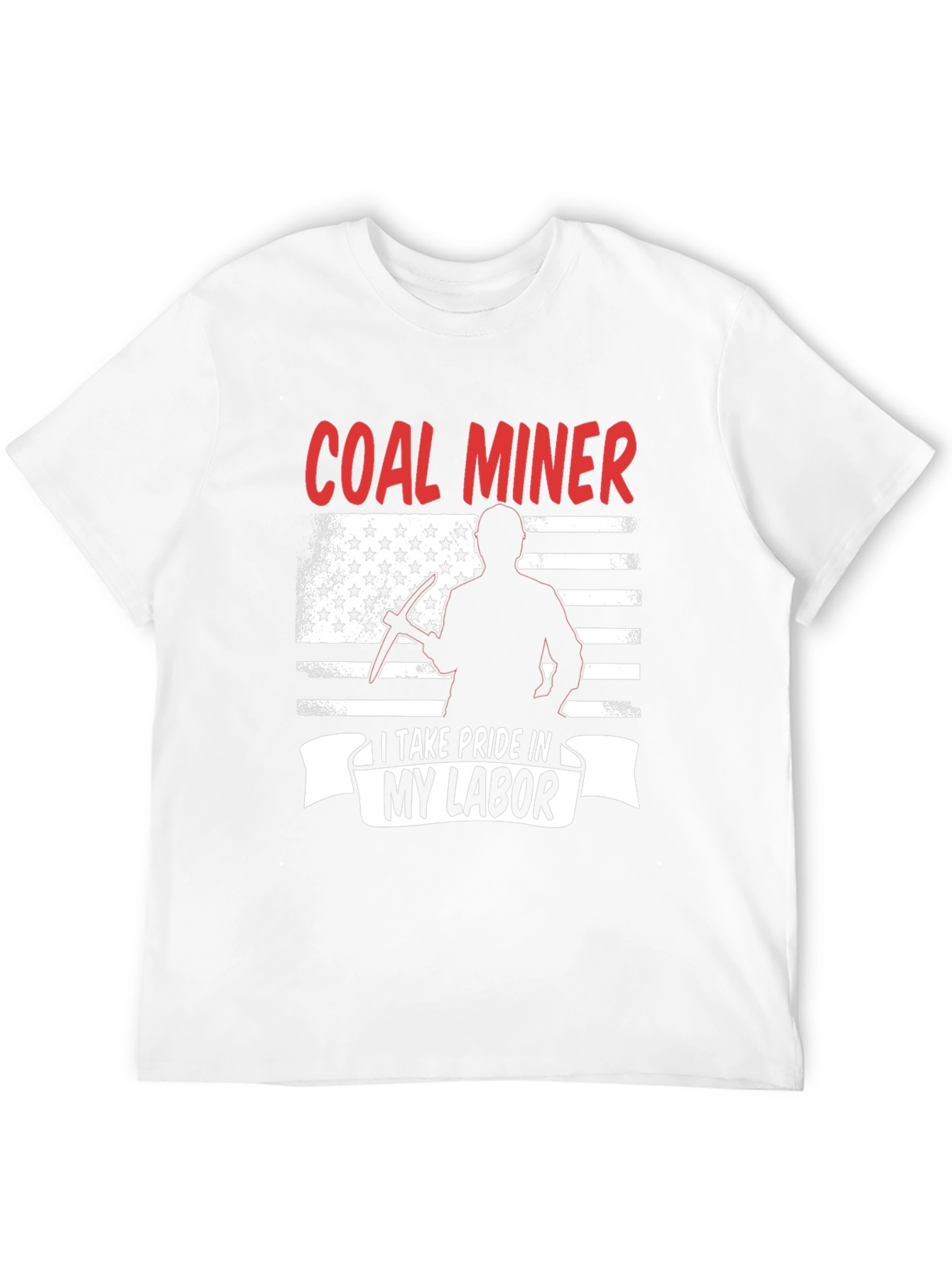Coal Miner Pride T-Shirt - Patriotic Design