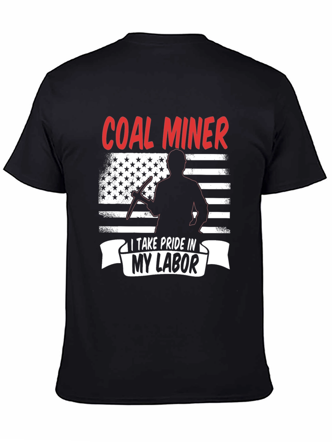 Coal Miner Pride T-Shirt - Patriotic Design