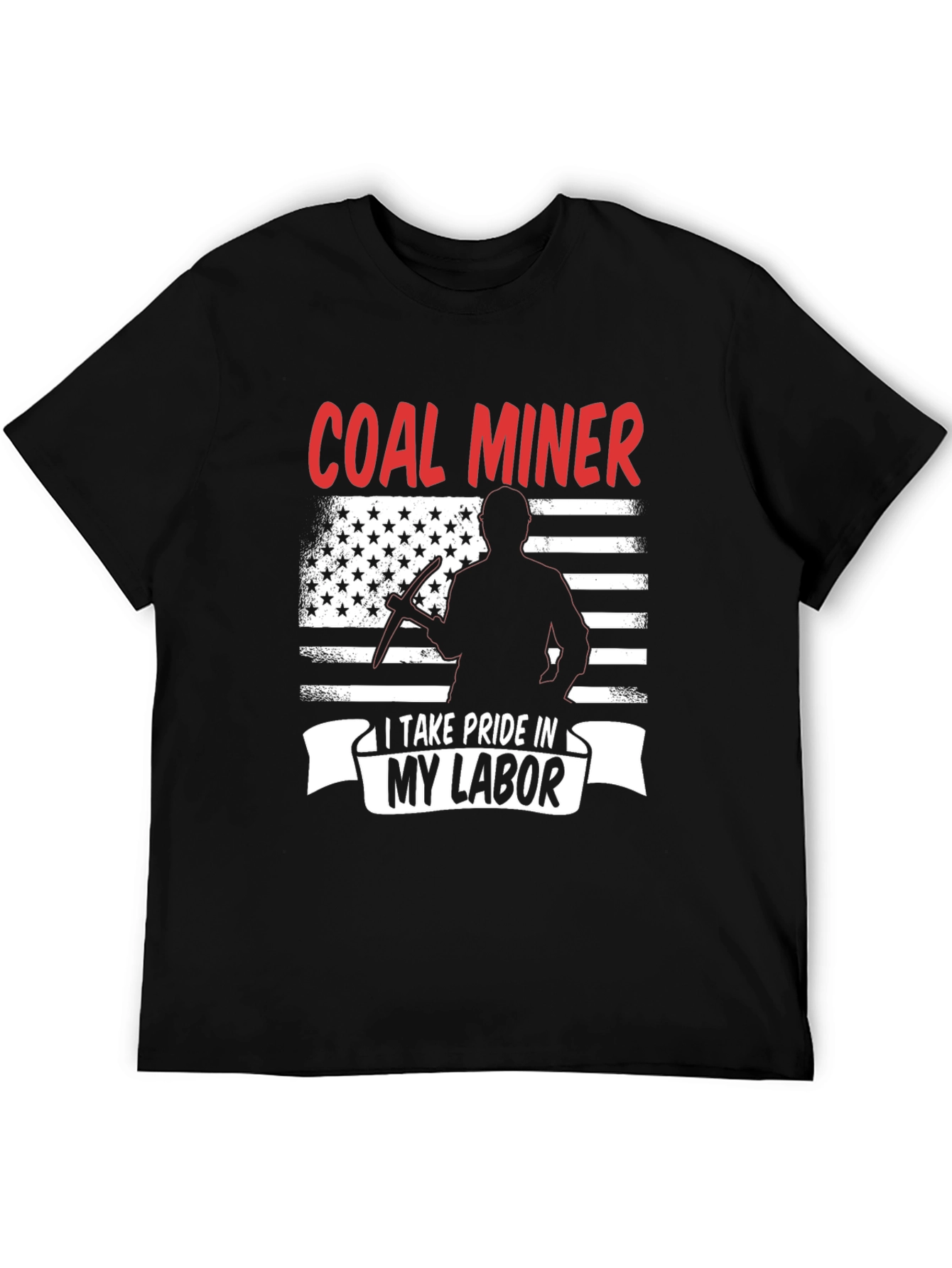 Coal Miner Pride T-Shirt - Patriotic Design