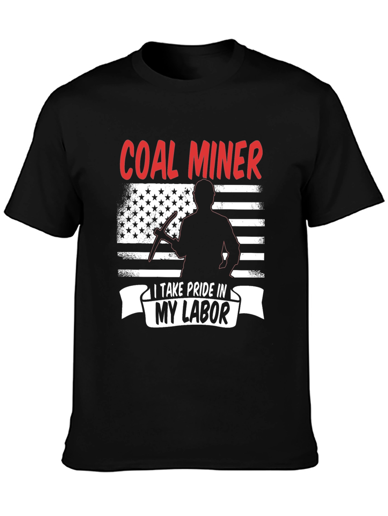 Coal Miner Pride T-Shirt - Patriotic Design