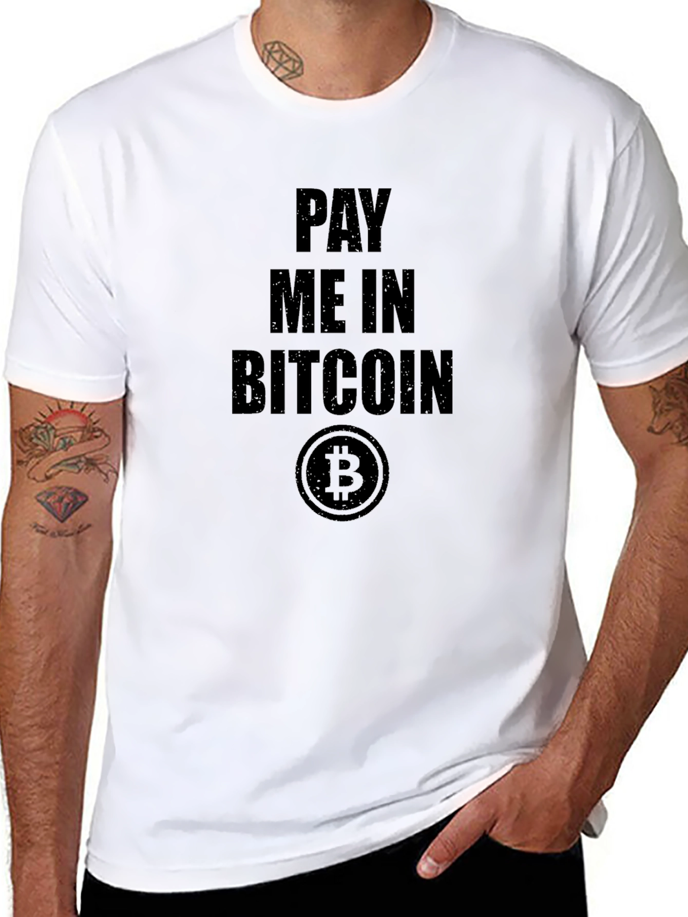 Pay Me in Bitcoin Black Tee
