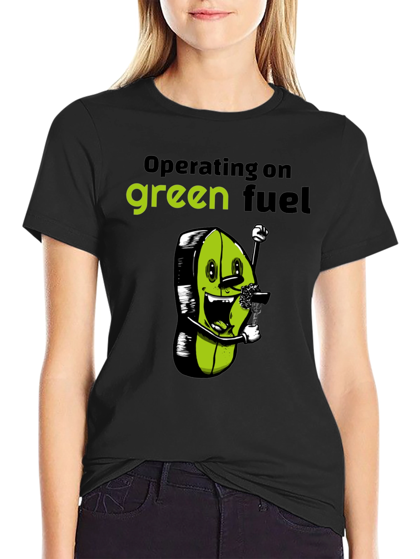 Green Fuel T-Shirt - Funny Vegan Tee