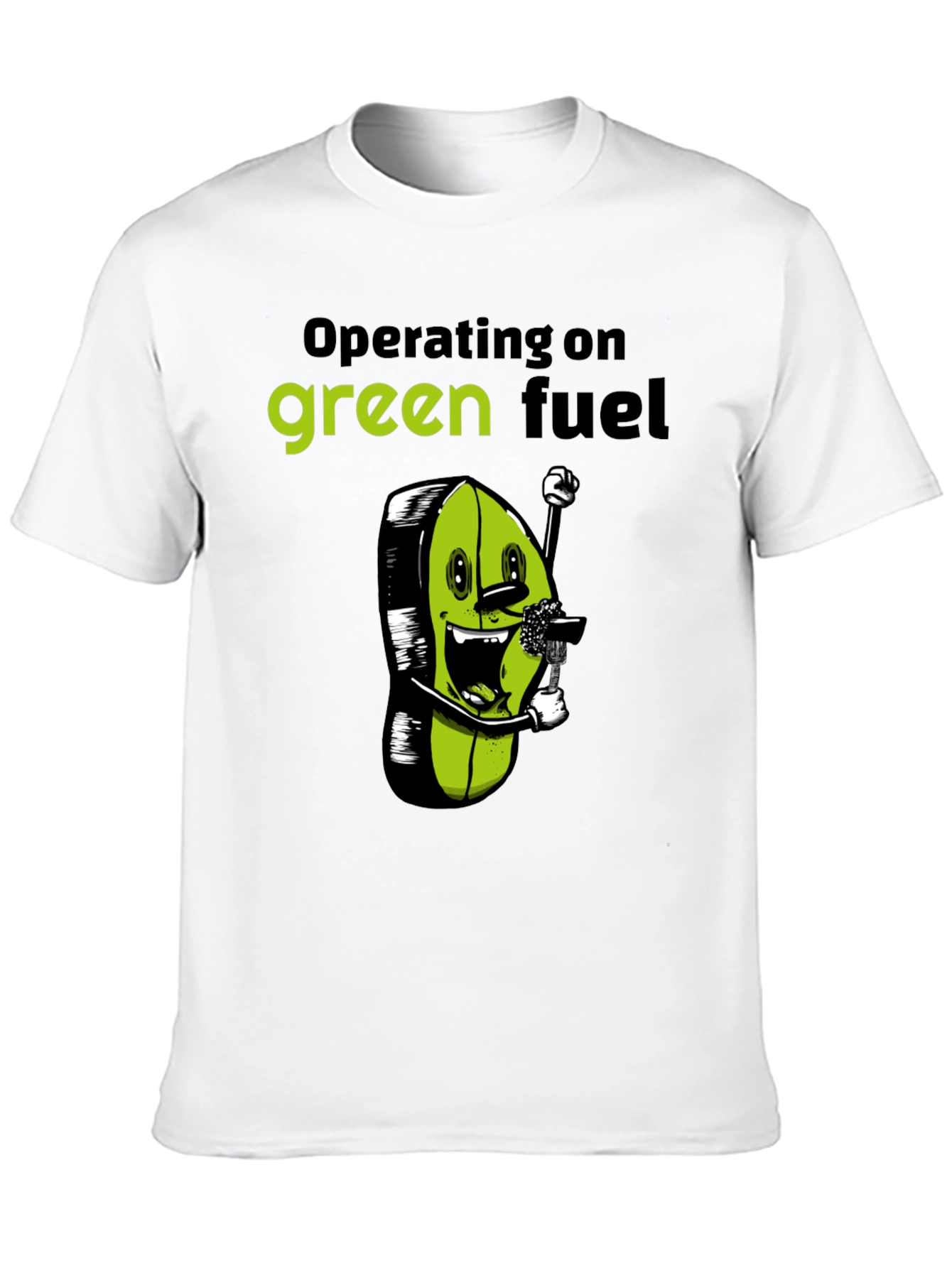 Green Fuel T-Shirt - Funny Vegan Tee