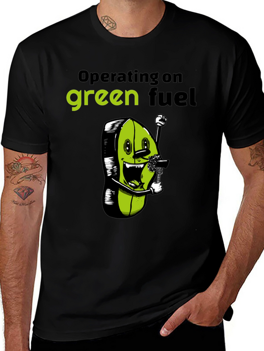 Green Fuel T-Shirt - Funny Vegan Tee