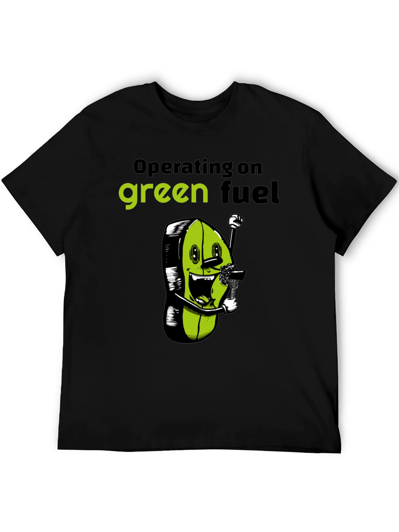Green Fuel T-Shirt - Funny Vegan Tee