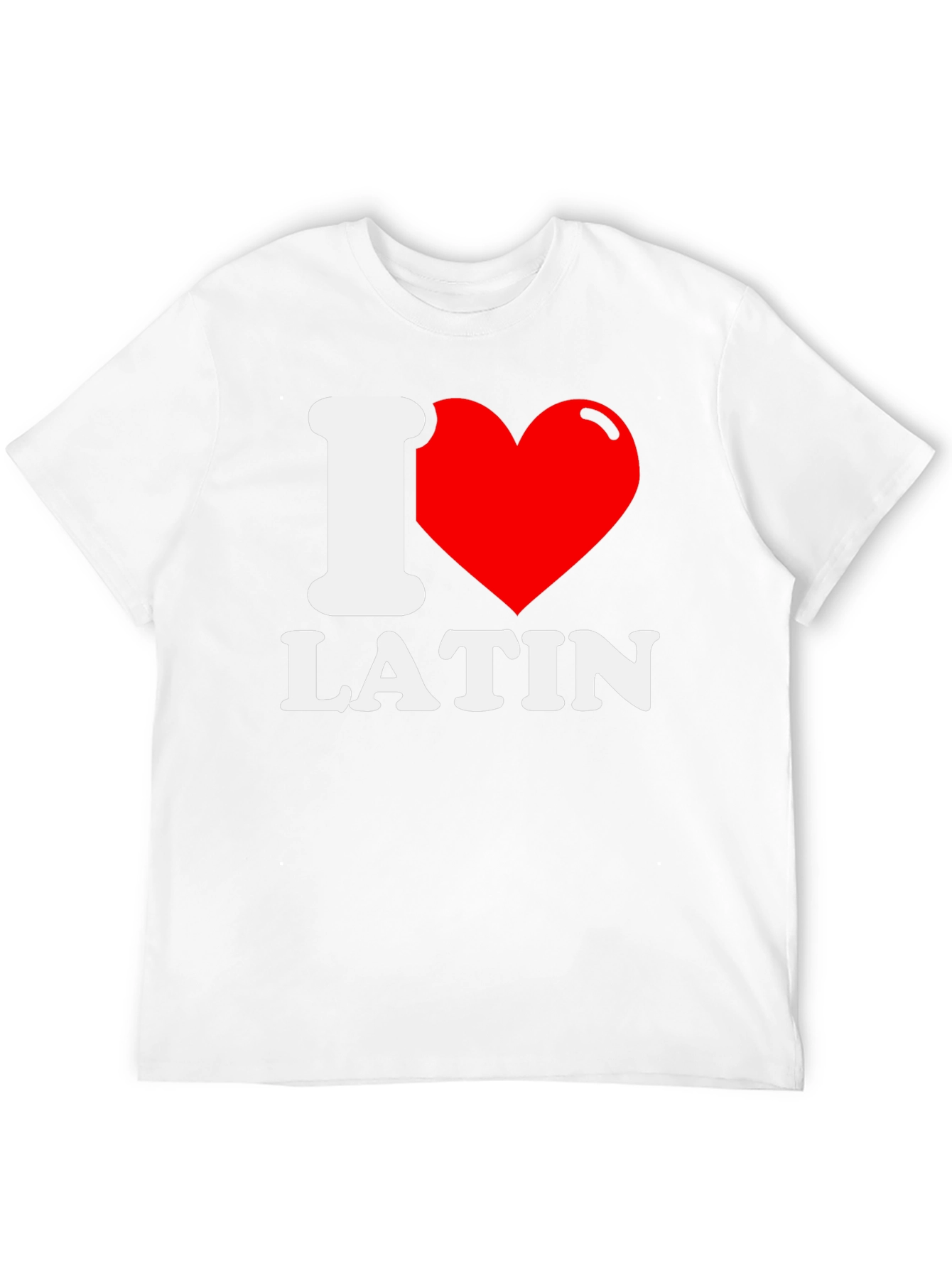 I Love Latin T-Shirt - Black Graphic Tee