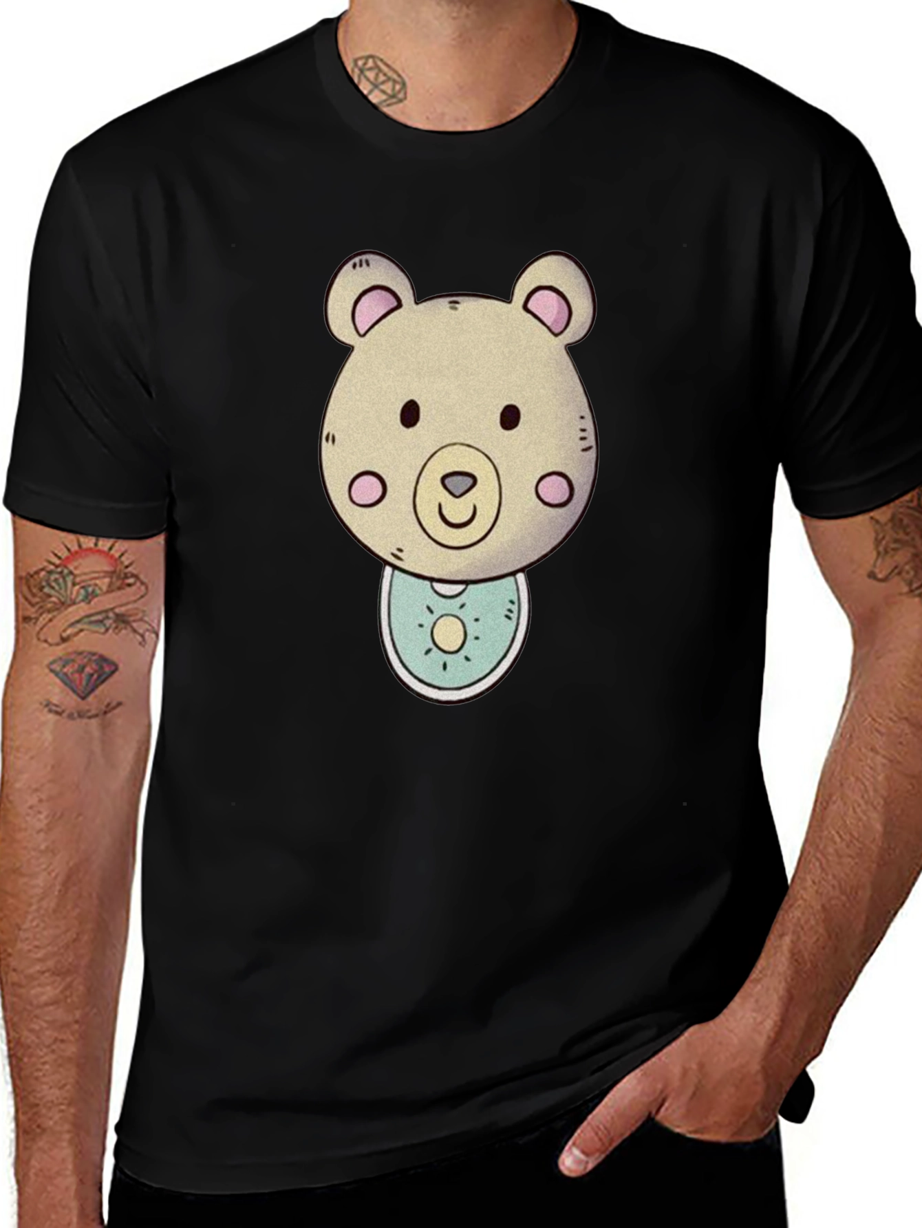 Bear Graphic Tee - Cute Cartoon Animal Shirt