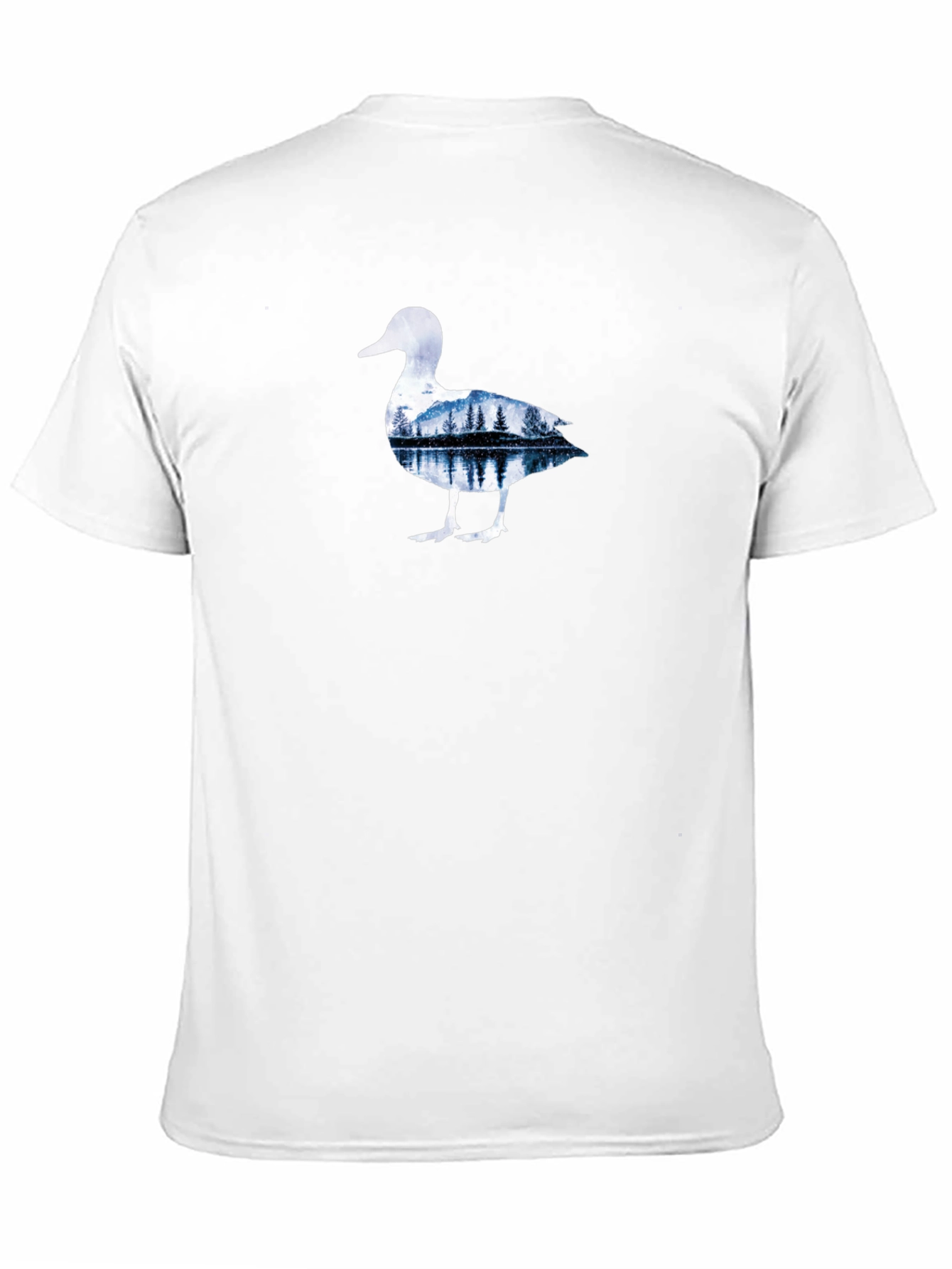 Nature Duck Graphic Tee - Black Cotton T-Shirt