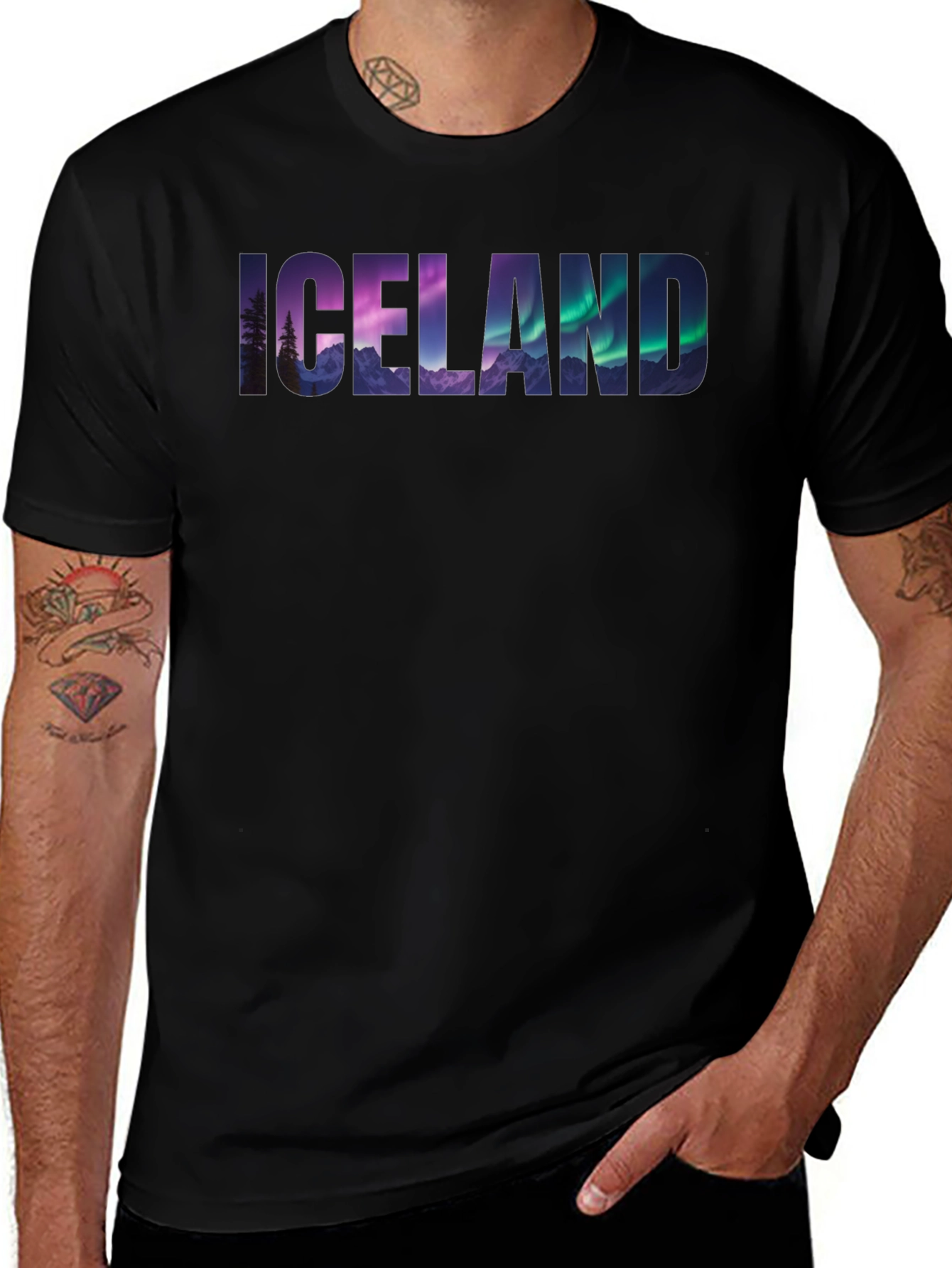 Iceland Landscape Graphic T-Shirt