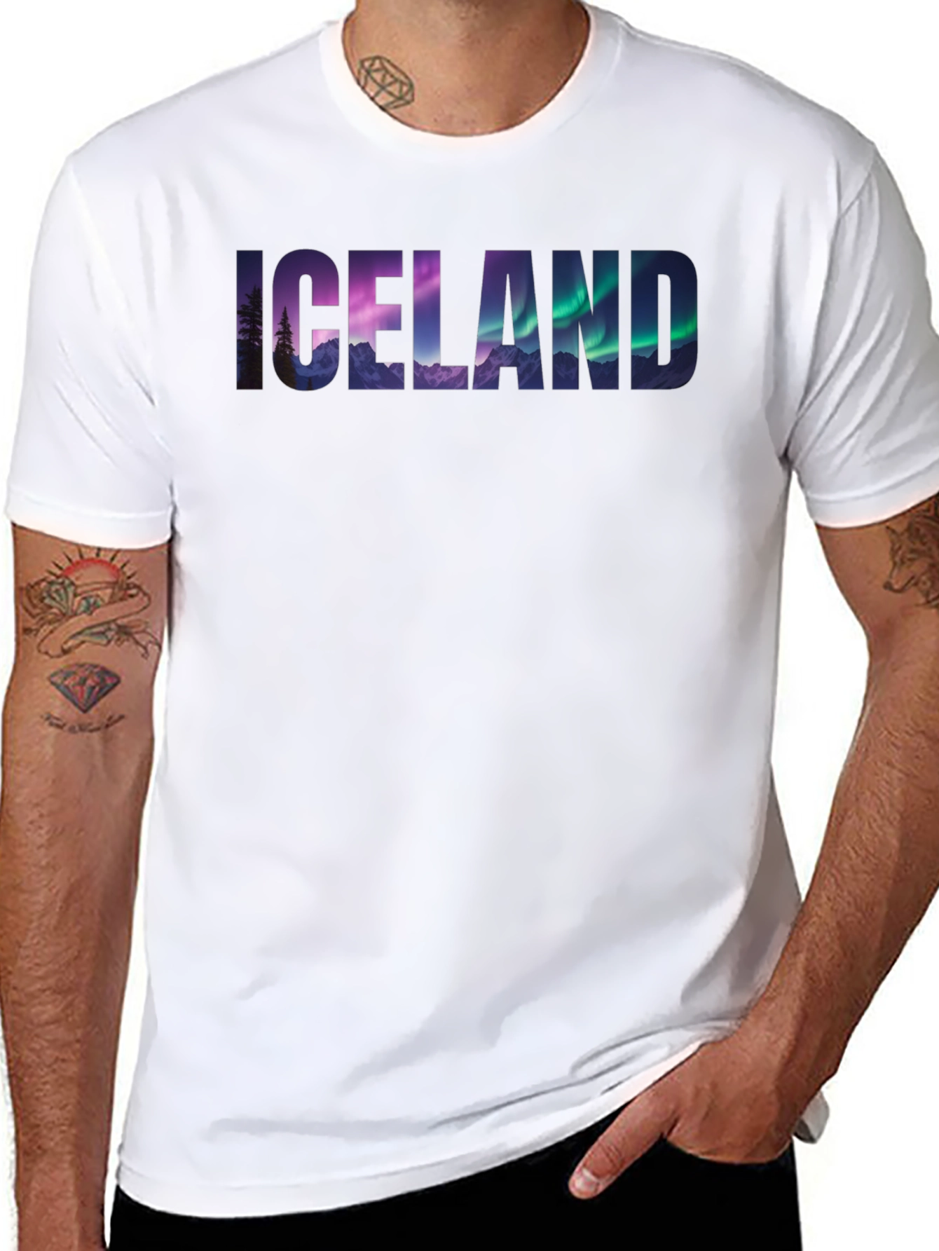 Iceland Landscape Graphic T-Shirt
