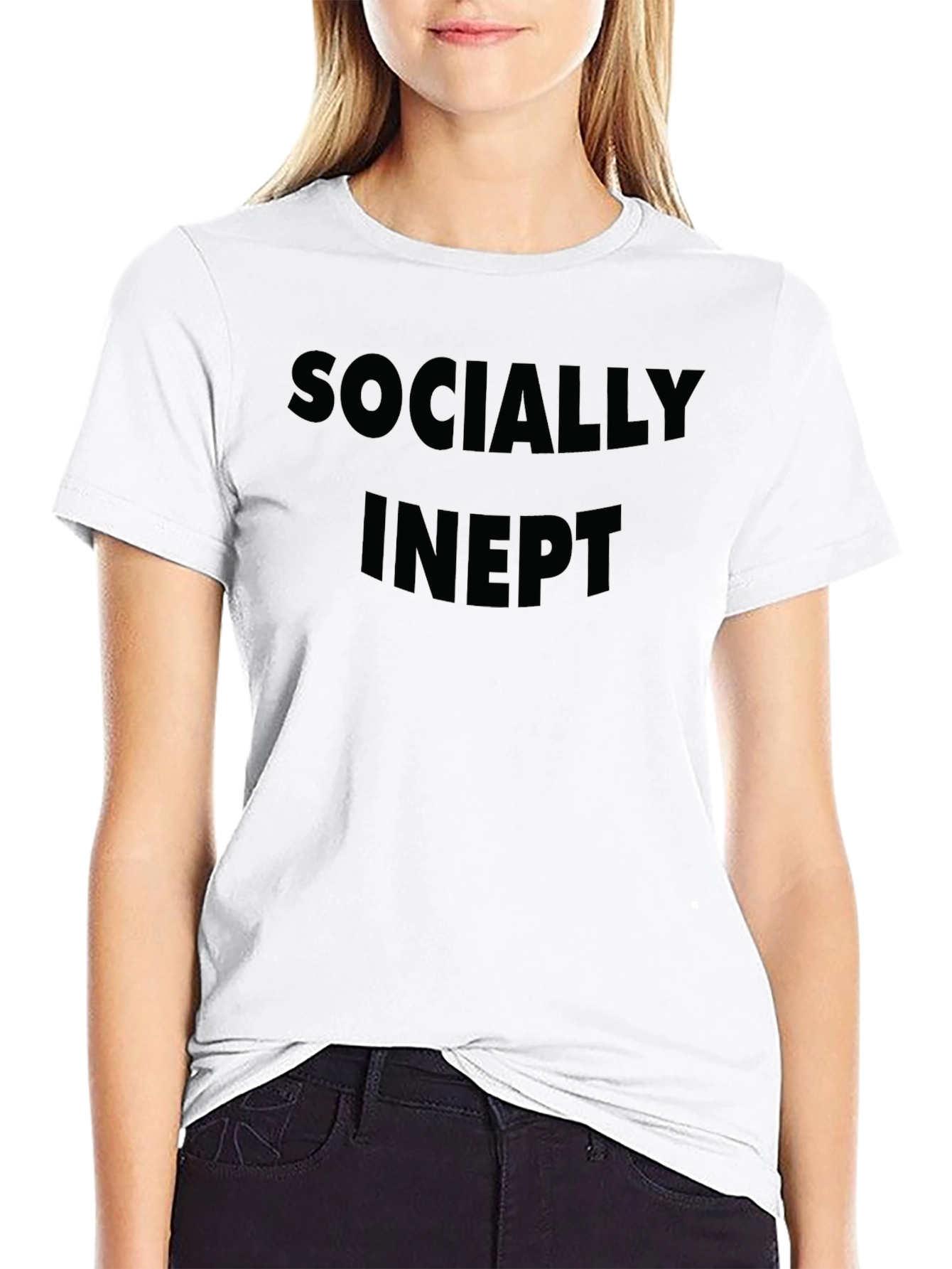 Socially Inept Graphic Tee - Mens Black T-Shirt