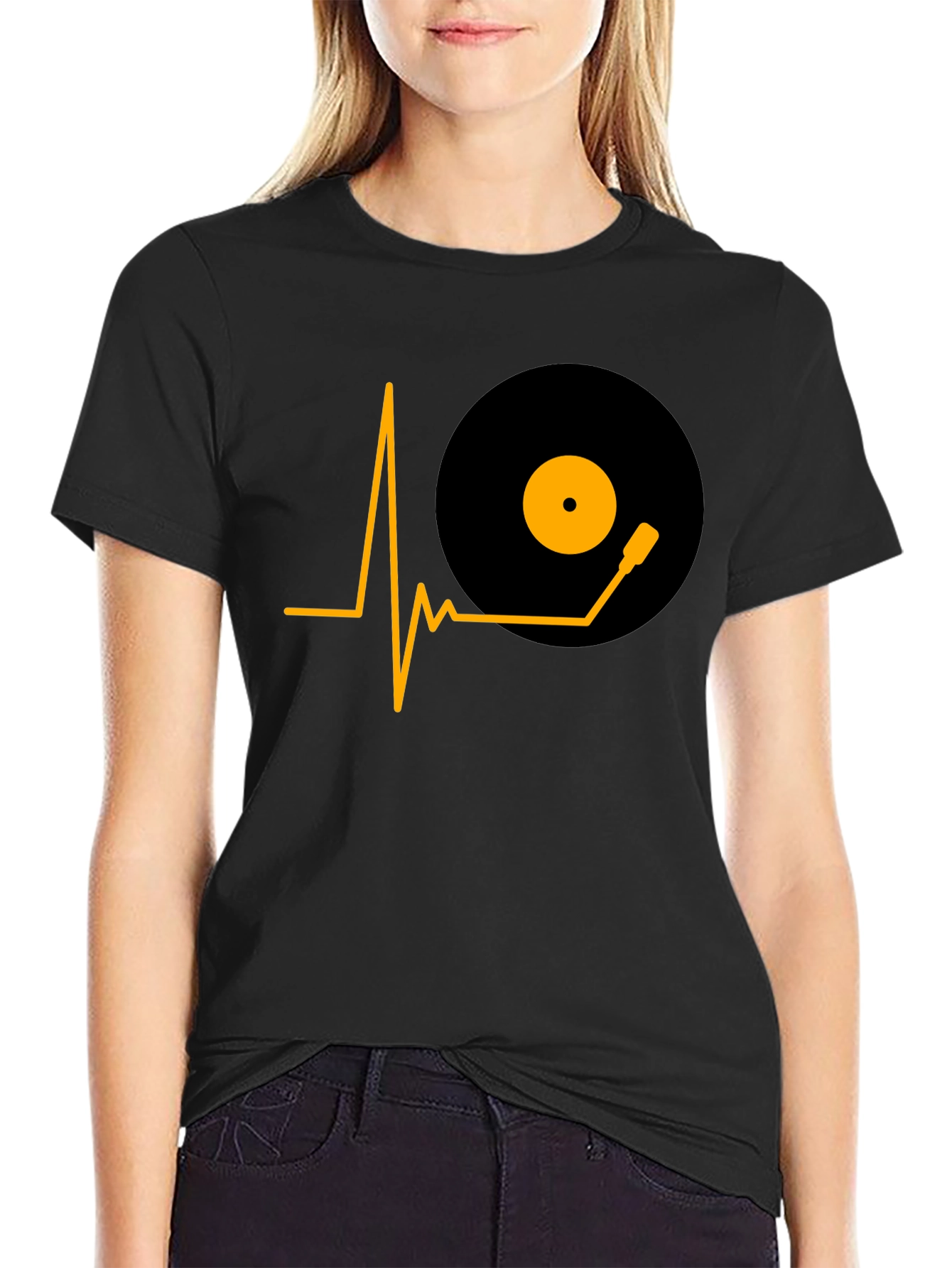 DJ Heartbeat Graphic Tee - Music Lover T-Shirt