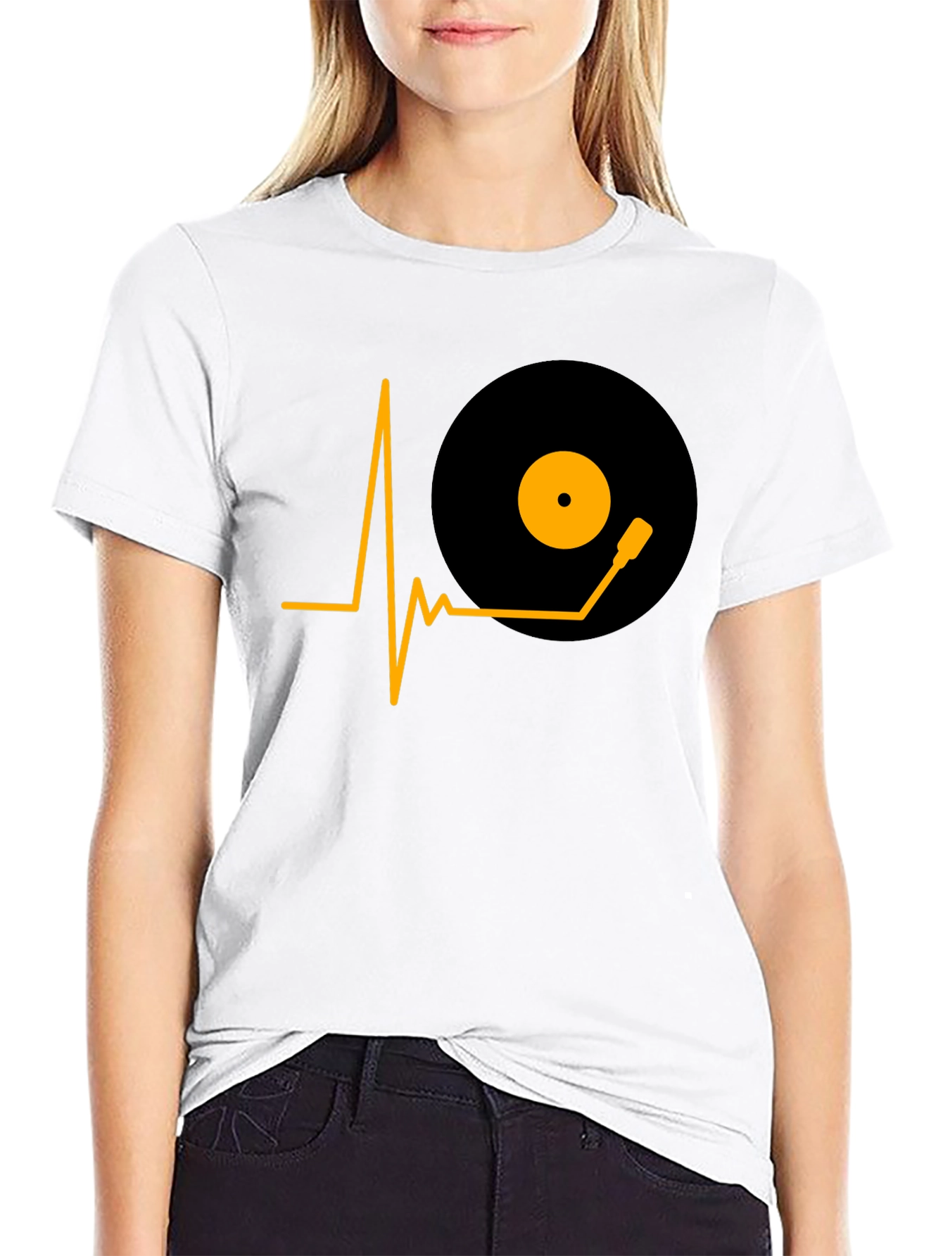 DJ Heartbeat Graphic Tee - Music Lover T-Shirt