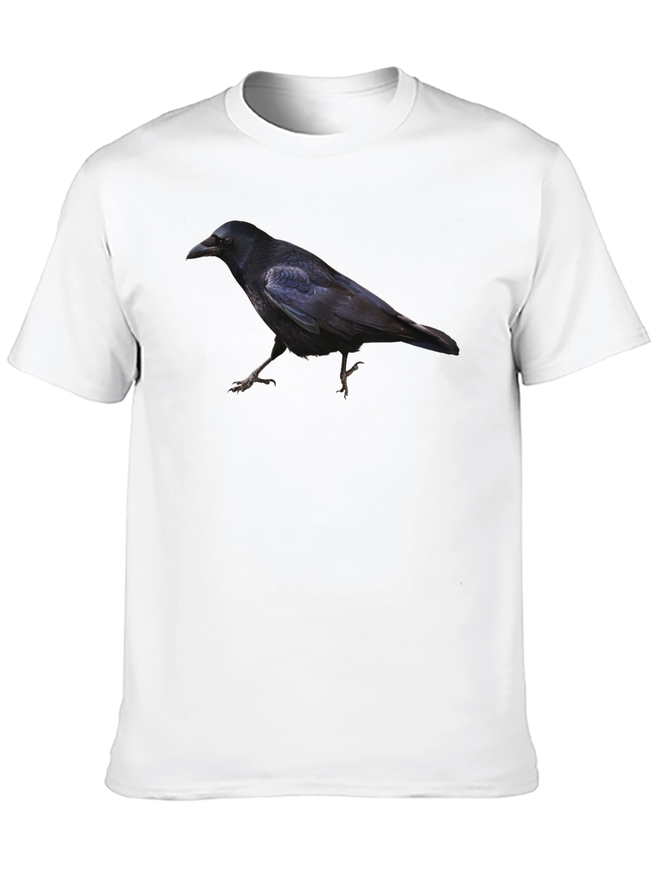 Raven Print Black T-Shirt