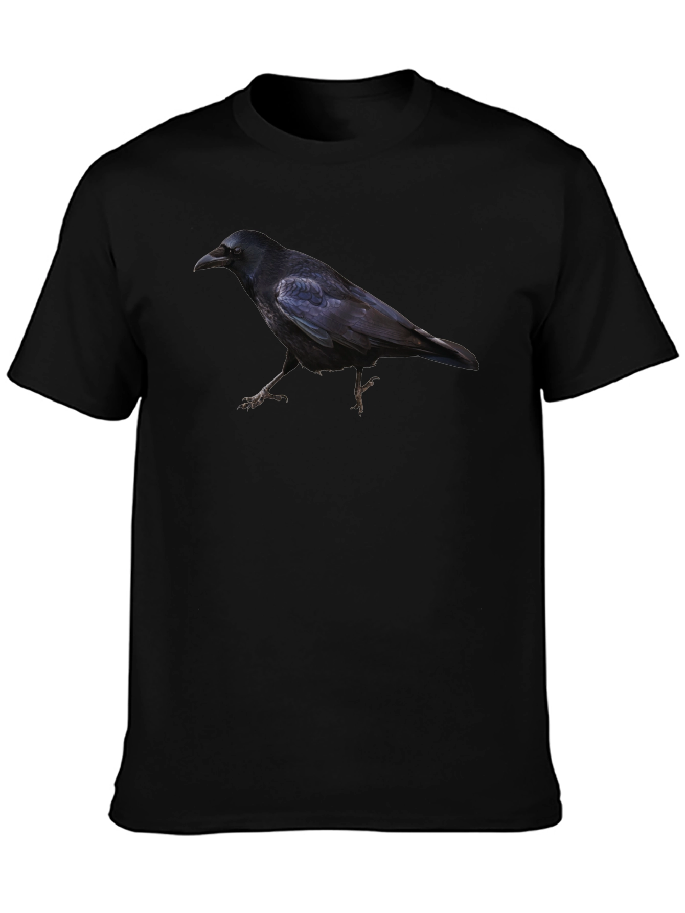 Raven Print Black T-Shirt
