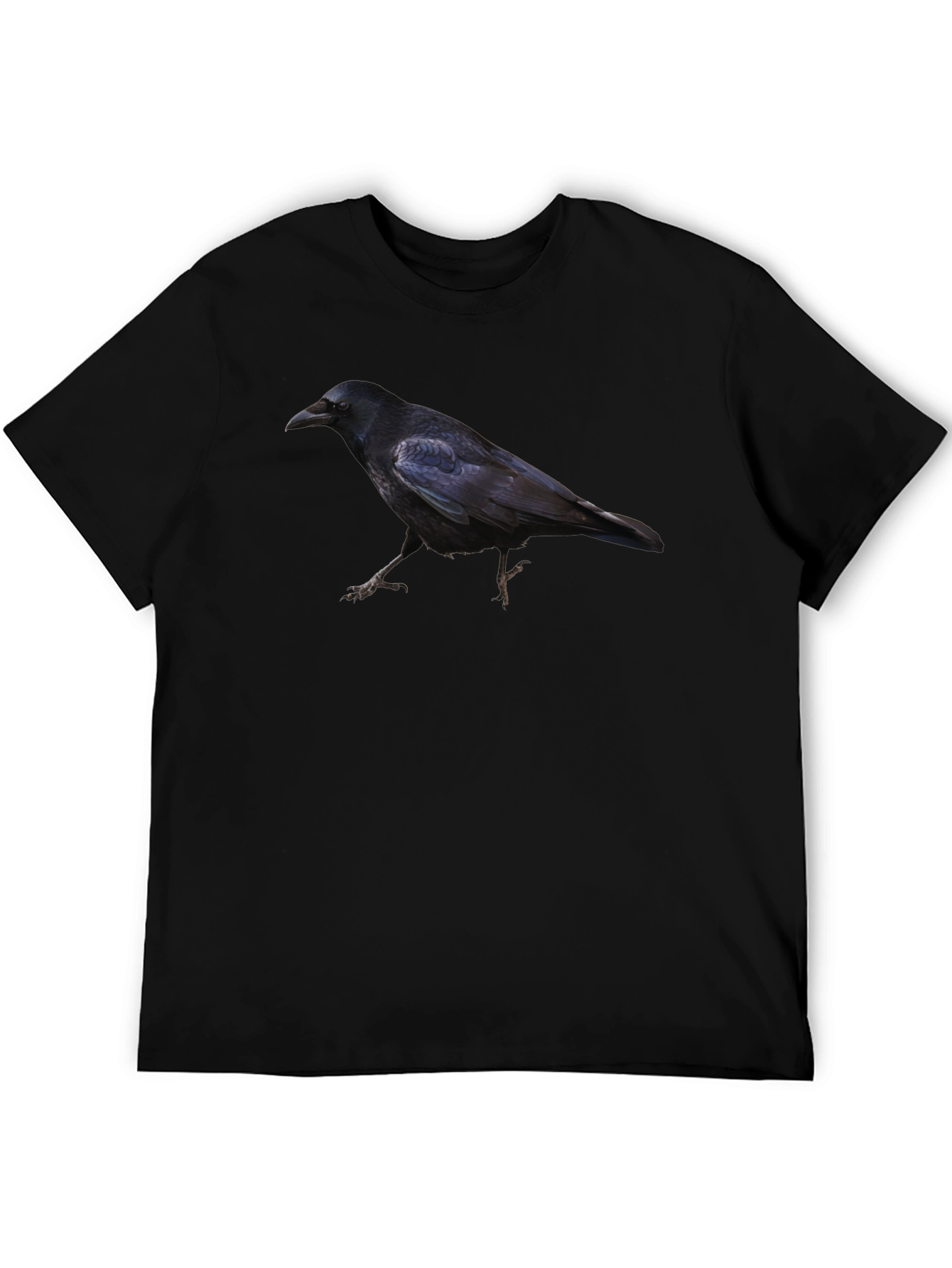 Raven Print Black T-Shirt