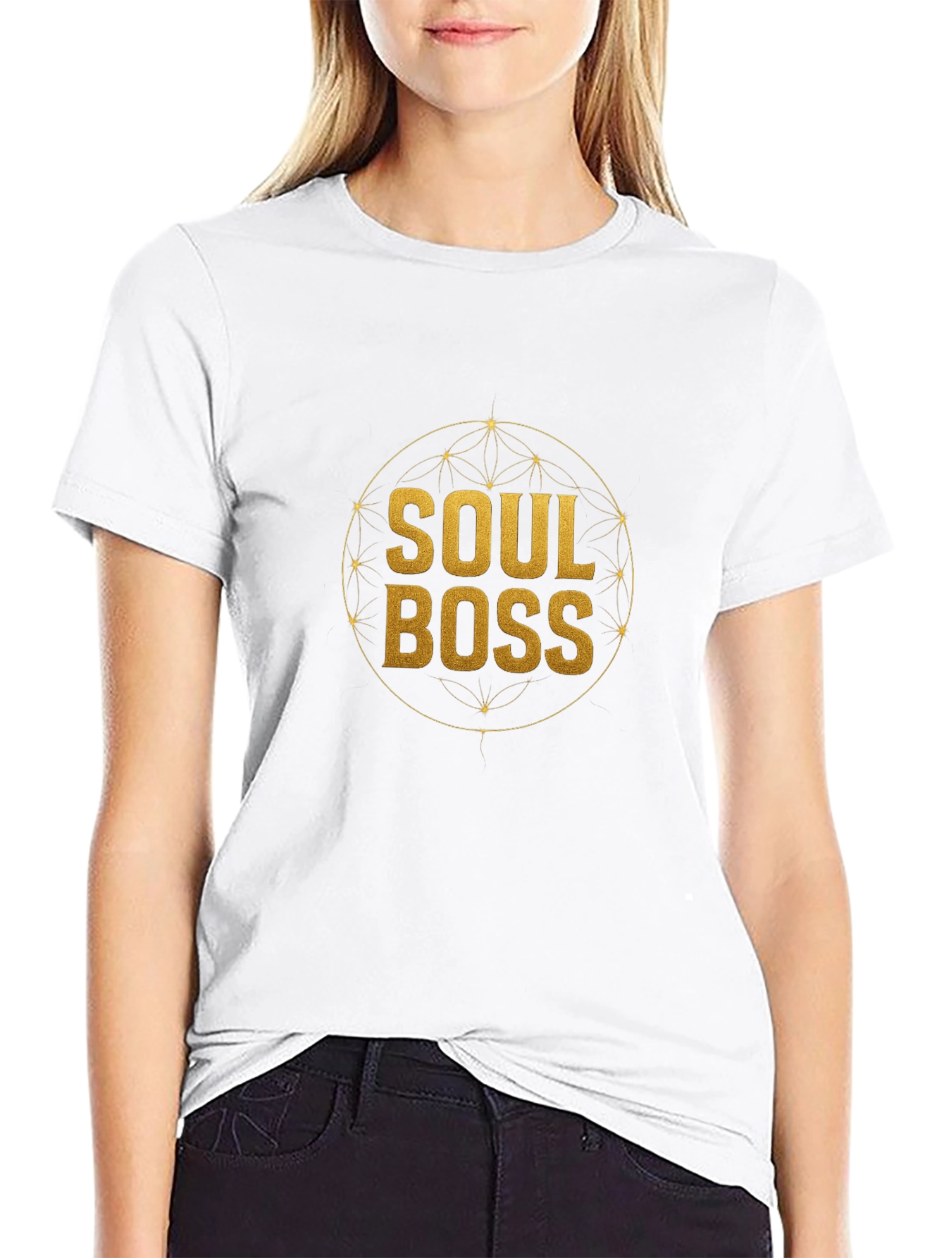 Soul Boss Graphic T-Shirt - Gold Design