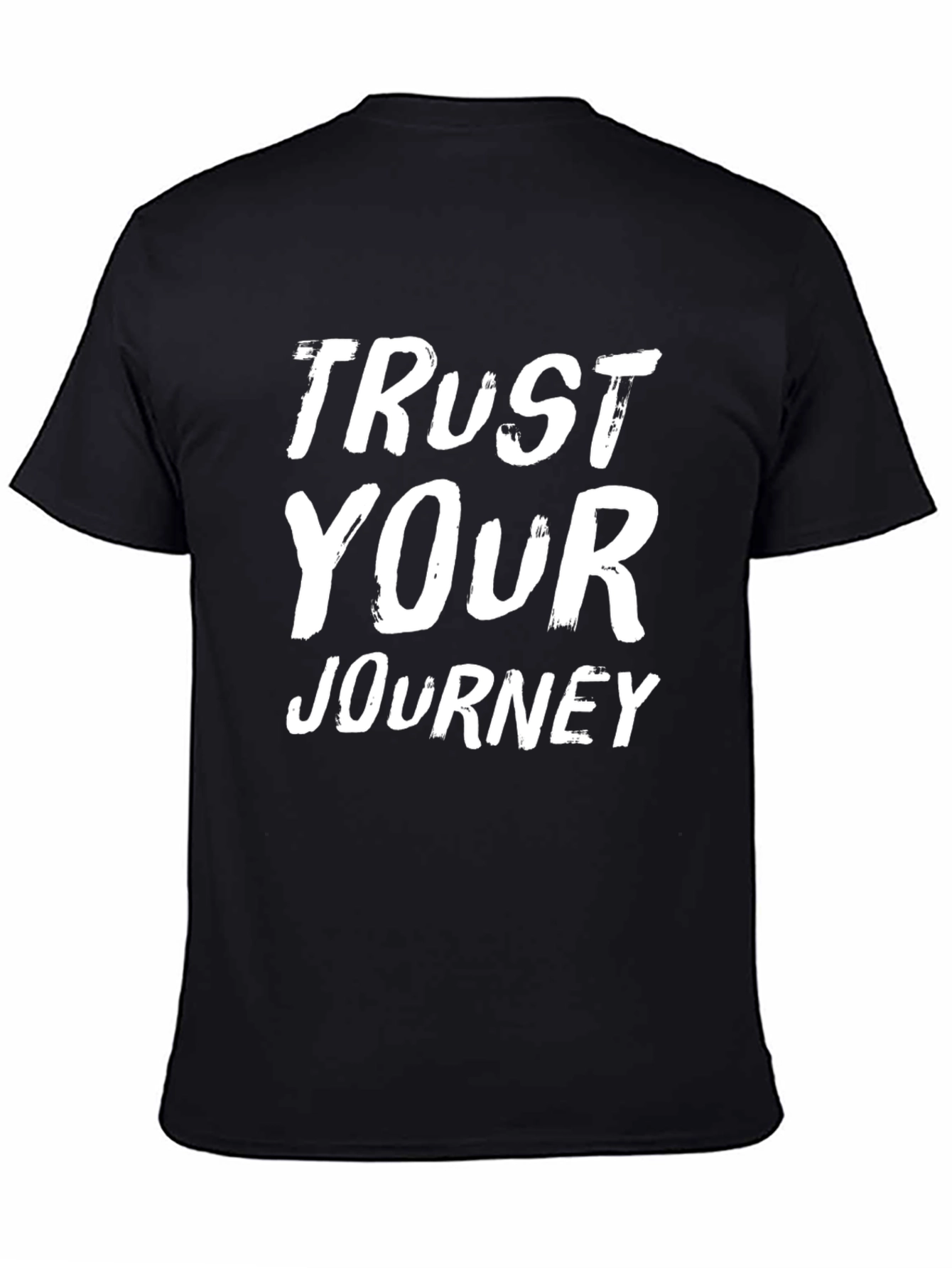 Trust Your Journey Graphic T-Shirt - Black