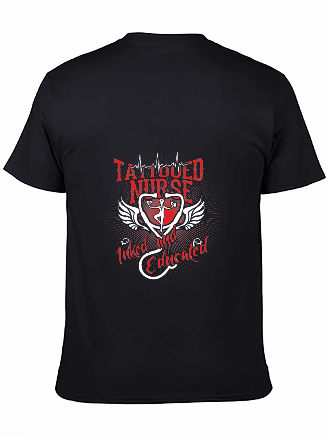 Tattooed Nurse Graphic Tee - Inked & Educated