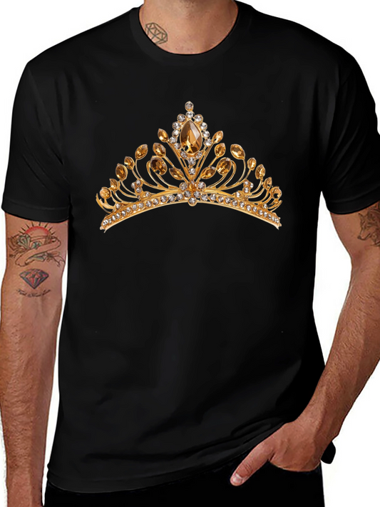 Gold Crown Graphic Black T-Shirt