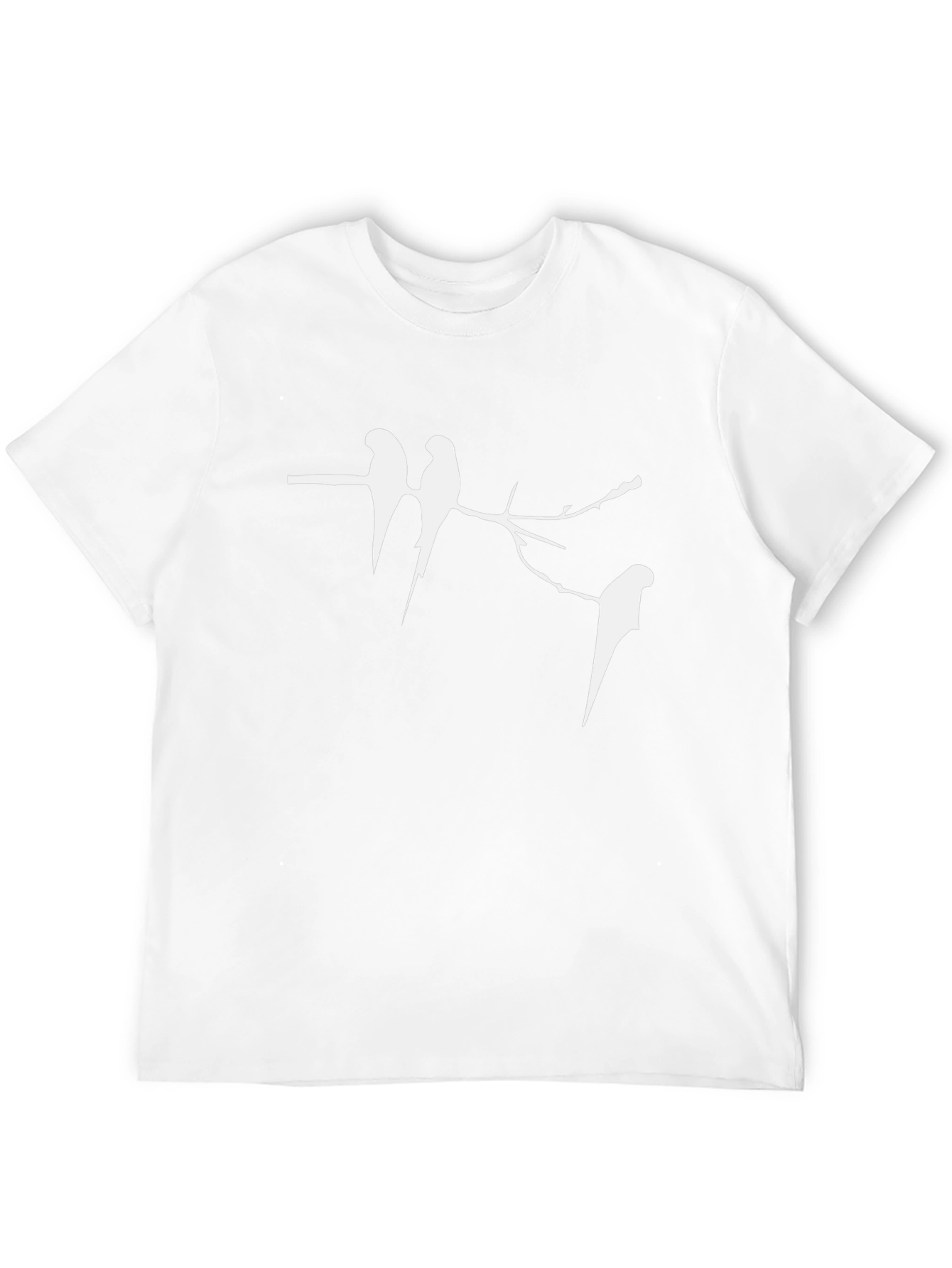 Birds on a Branch Black T-Shirt
