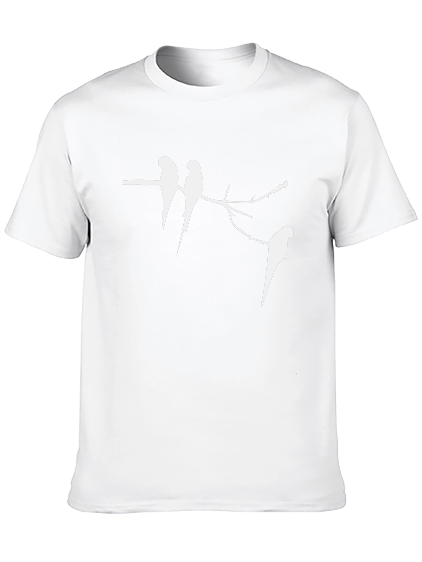 Birds on a Branch Black T-Shirt