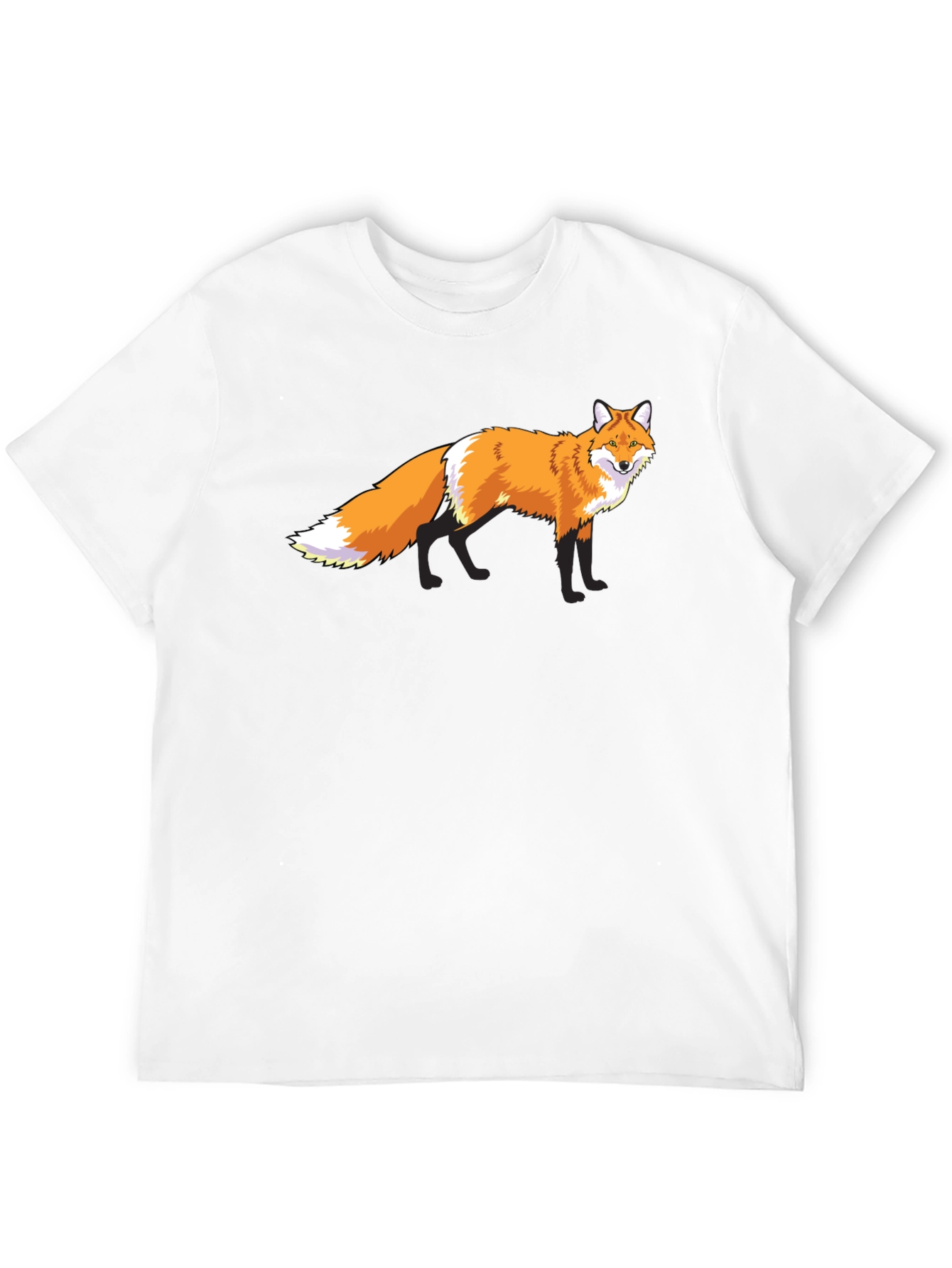 Fox Graphic Tee - Stylish Black T-Shirt