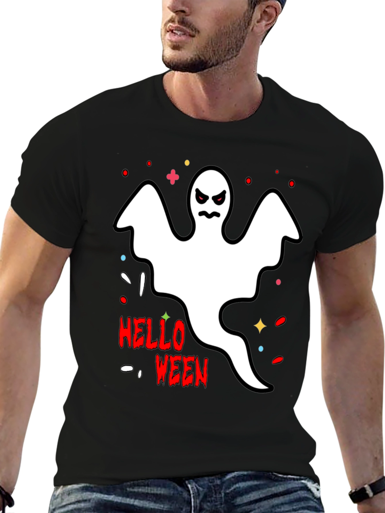 Halloween Ghost T-Shirt - Spooky Season Tee