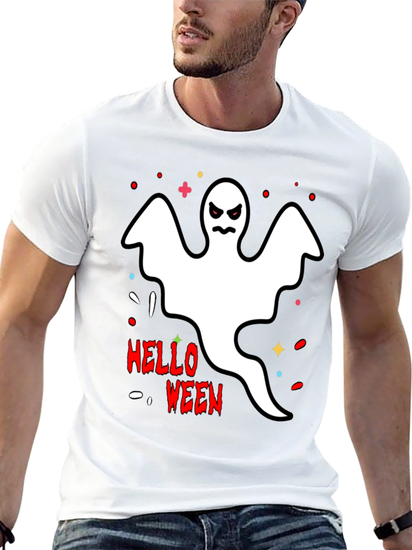Halloween Ghost T-Shirt - Spooky Season Tee