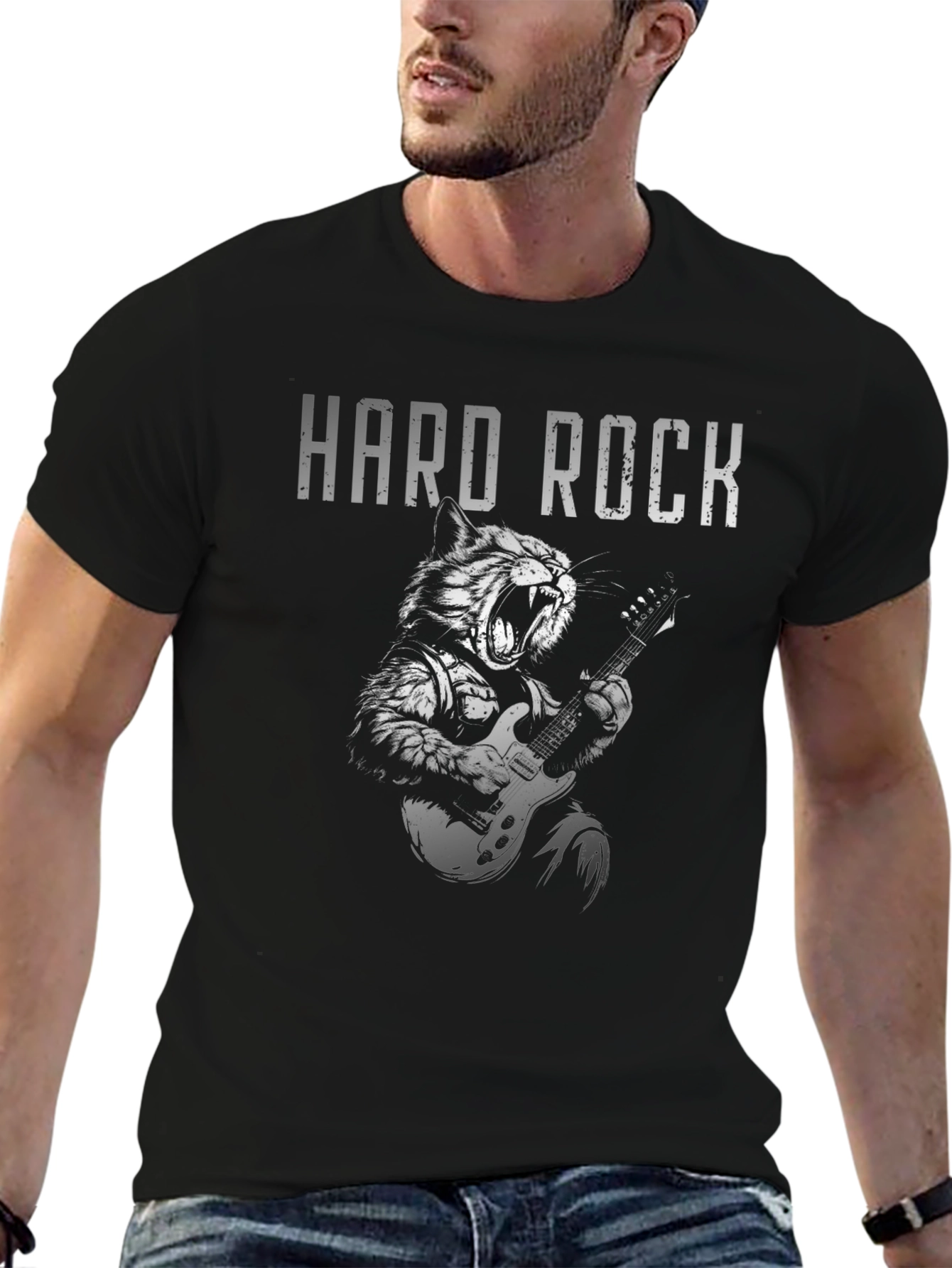 Hard Rock Cat T-Shirt - Graphic Tee