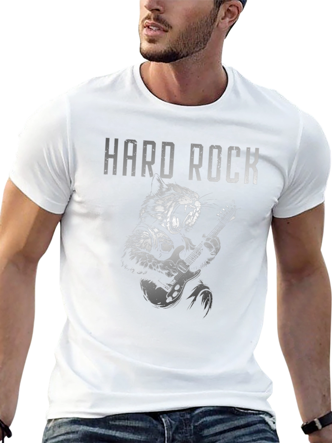 Hard Rock Cat T-Shirt - Graphic Tee