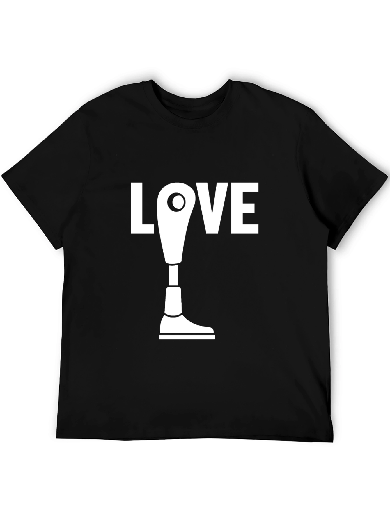Love Amputee Graphic Tee - Black T-Shirt
