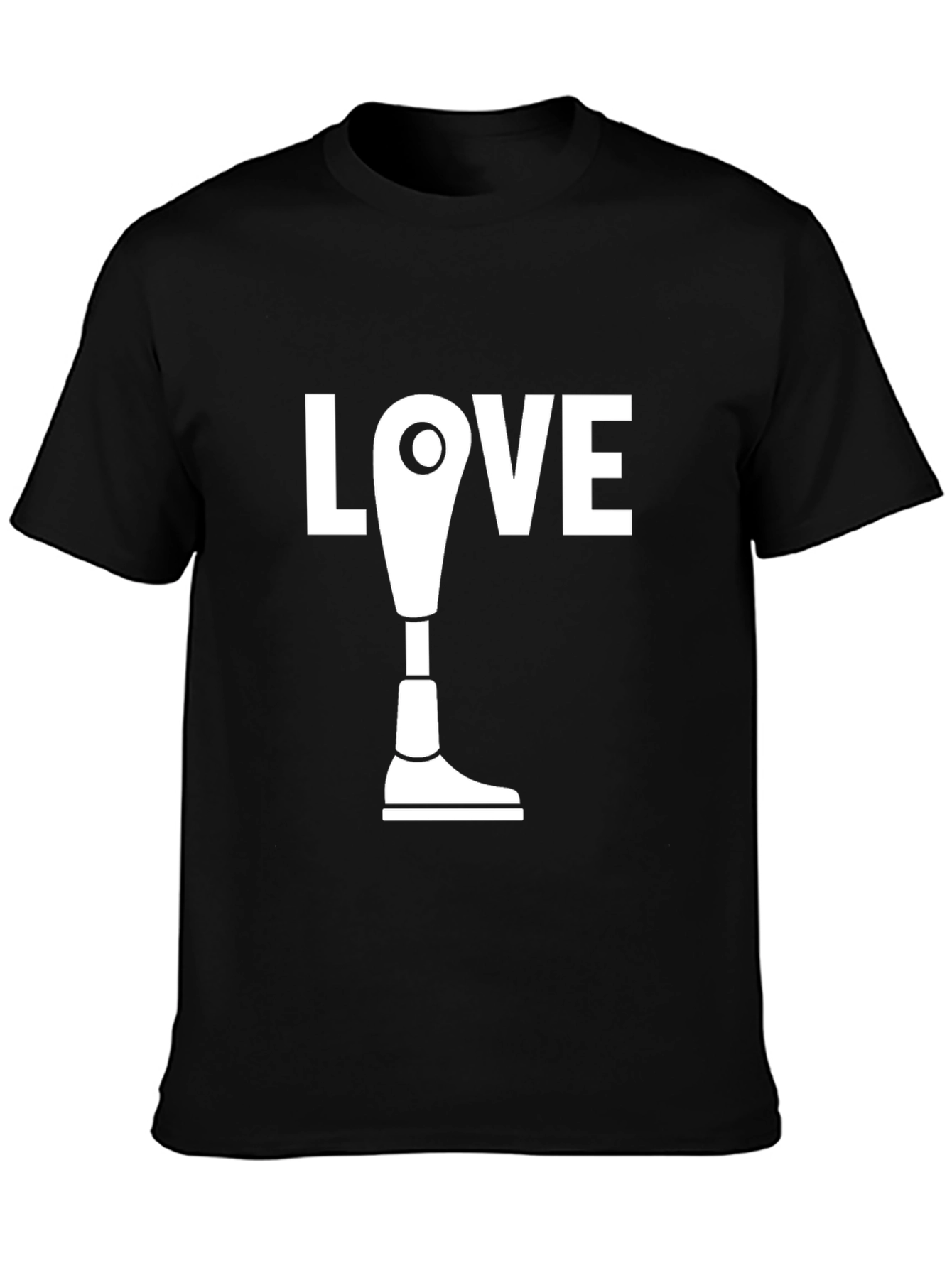 Love Amputee Graphic Tee - Black T-Shirt