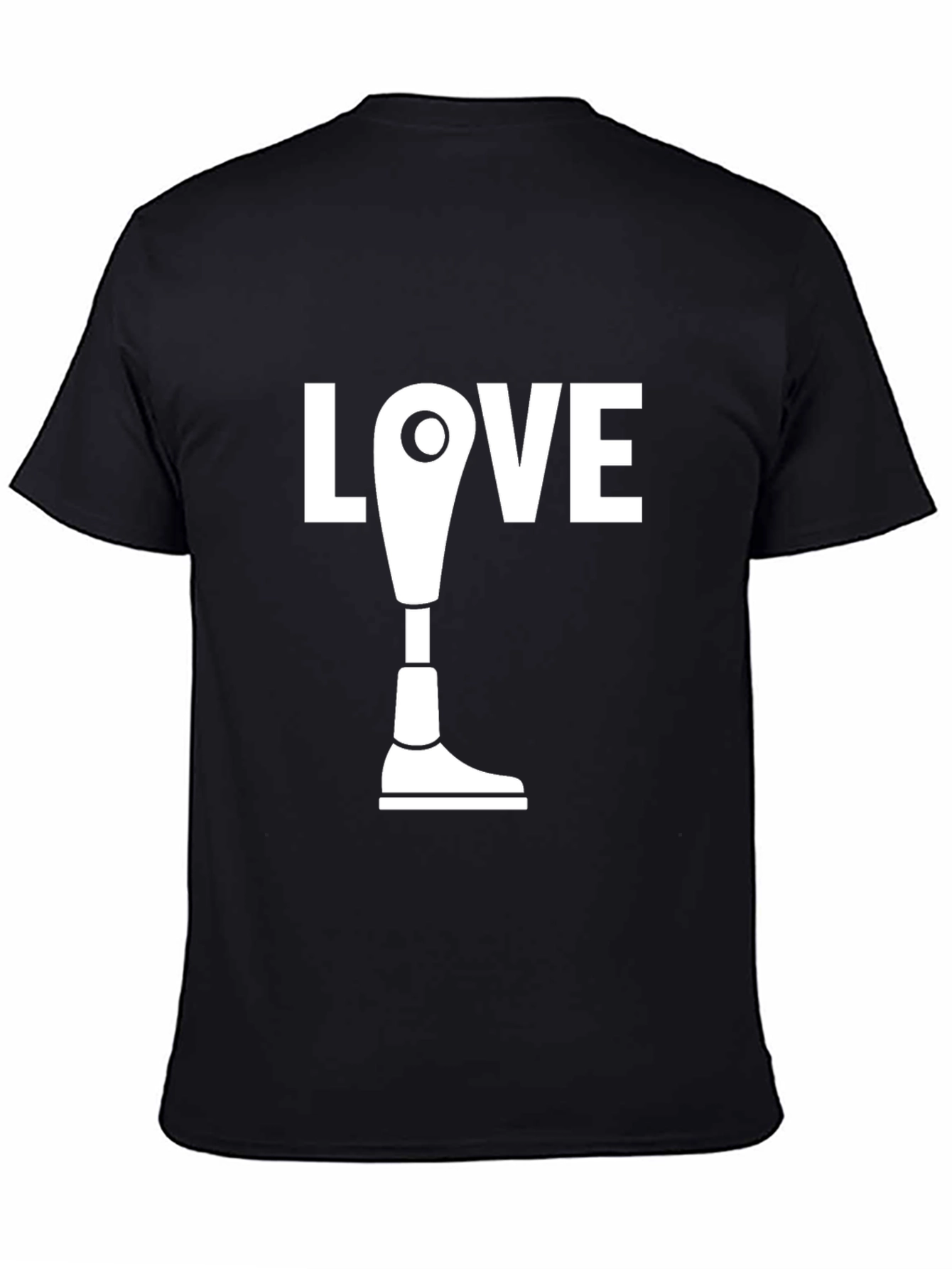 Love Amputee Graphic Tee - Black T-Shirt