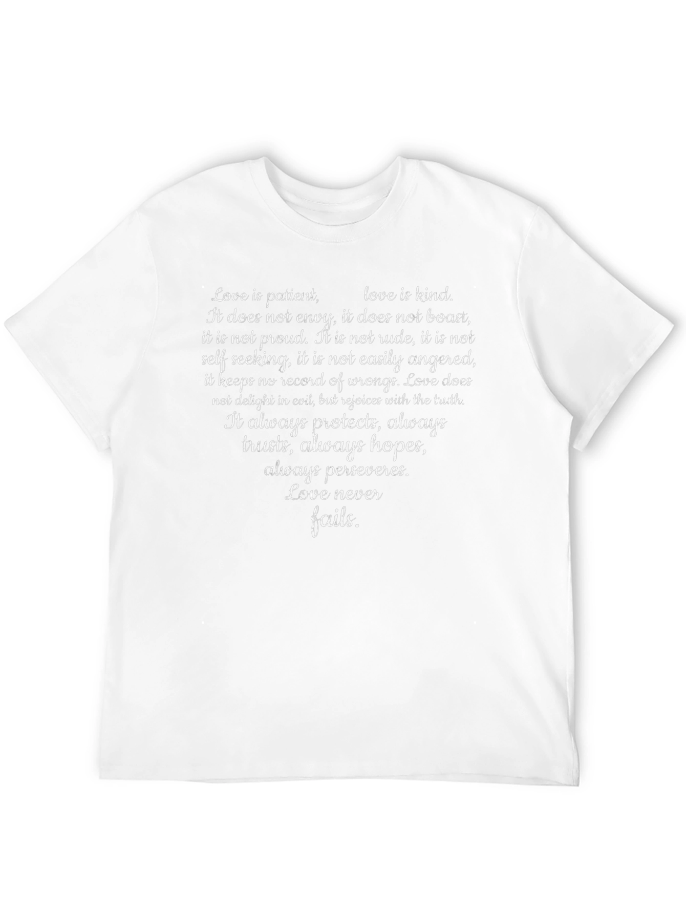Love Is Patient T-Shirt - Inspirational Quote Tee