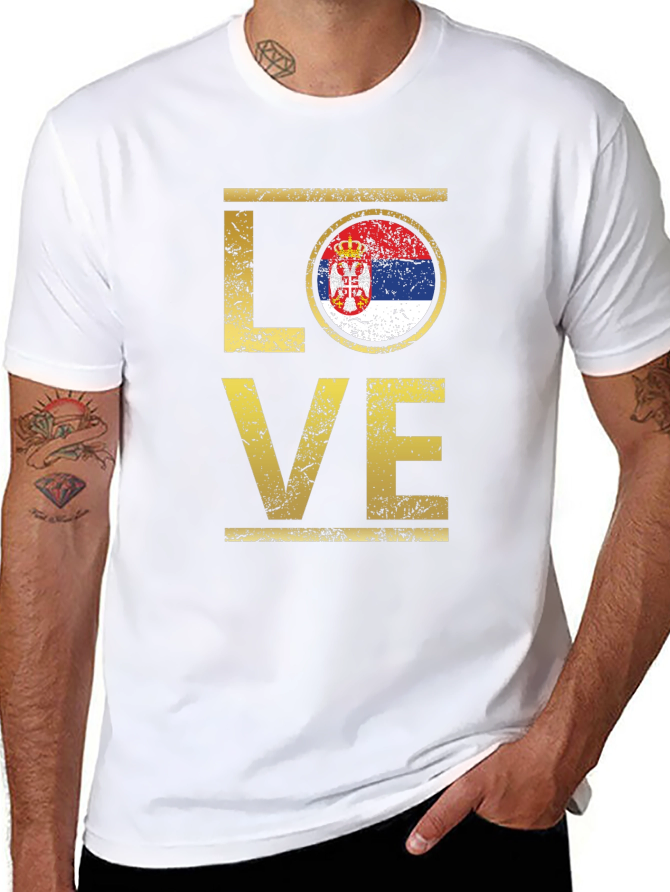 Serbia Flag LOVE T-Shirt