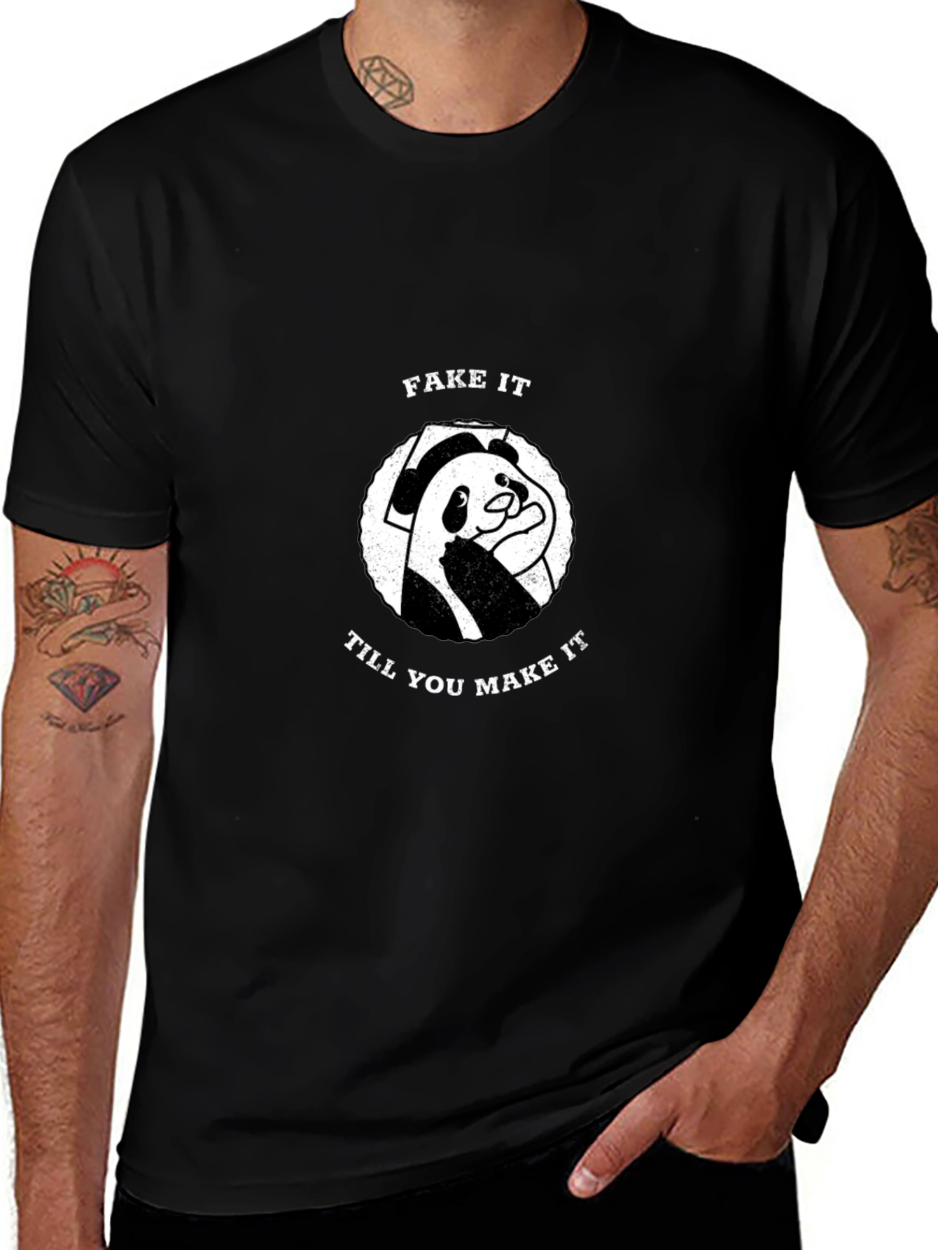 Fake It Till You Make It Panda T-Shirt